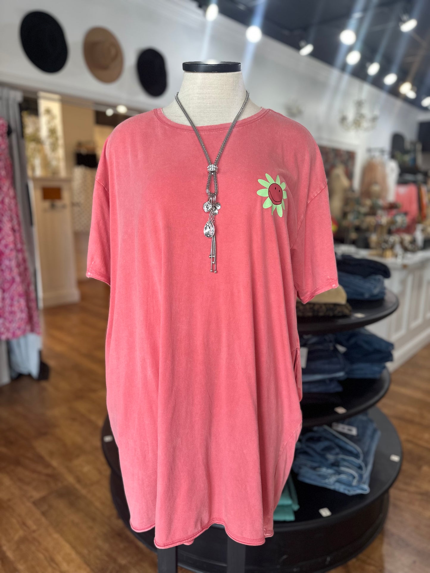 Smiley Daisy Tee Dress