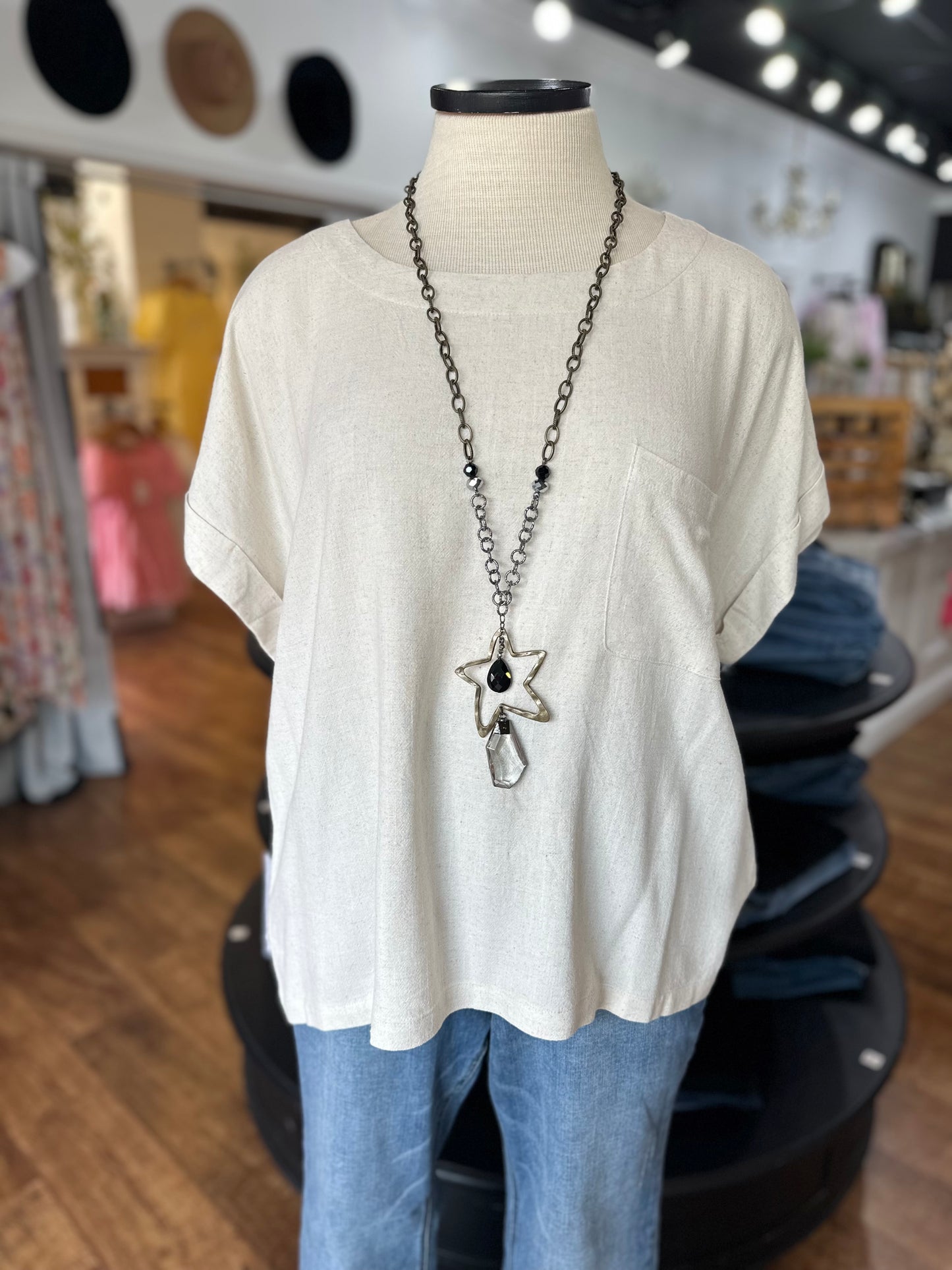 Boardwalk Stroll Linen Top