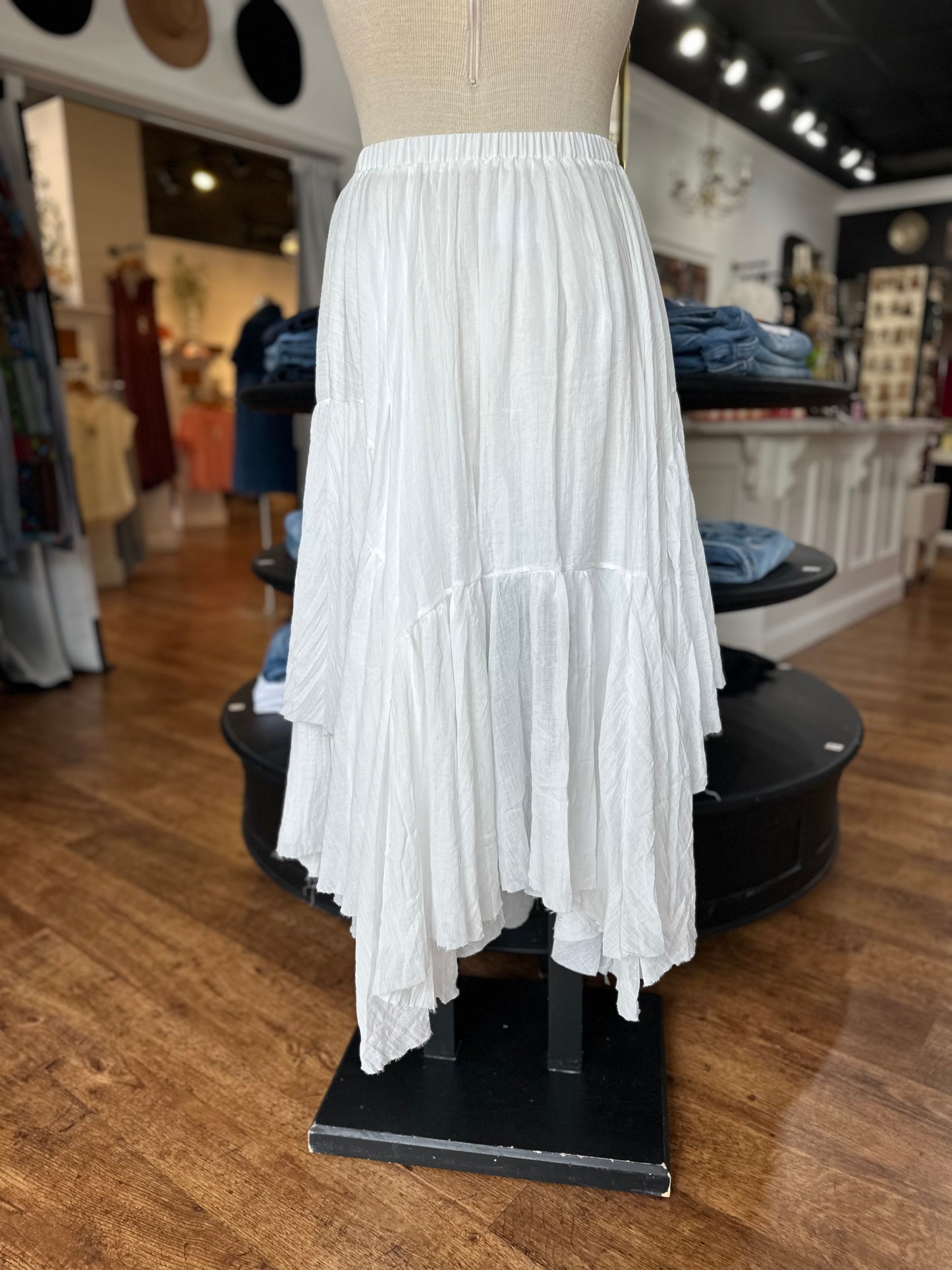 Sweet Whisper Asymmetrical Skirt