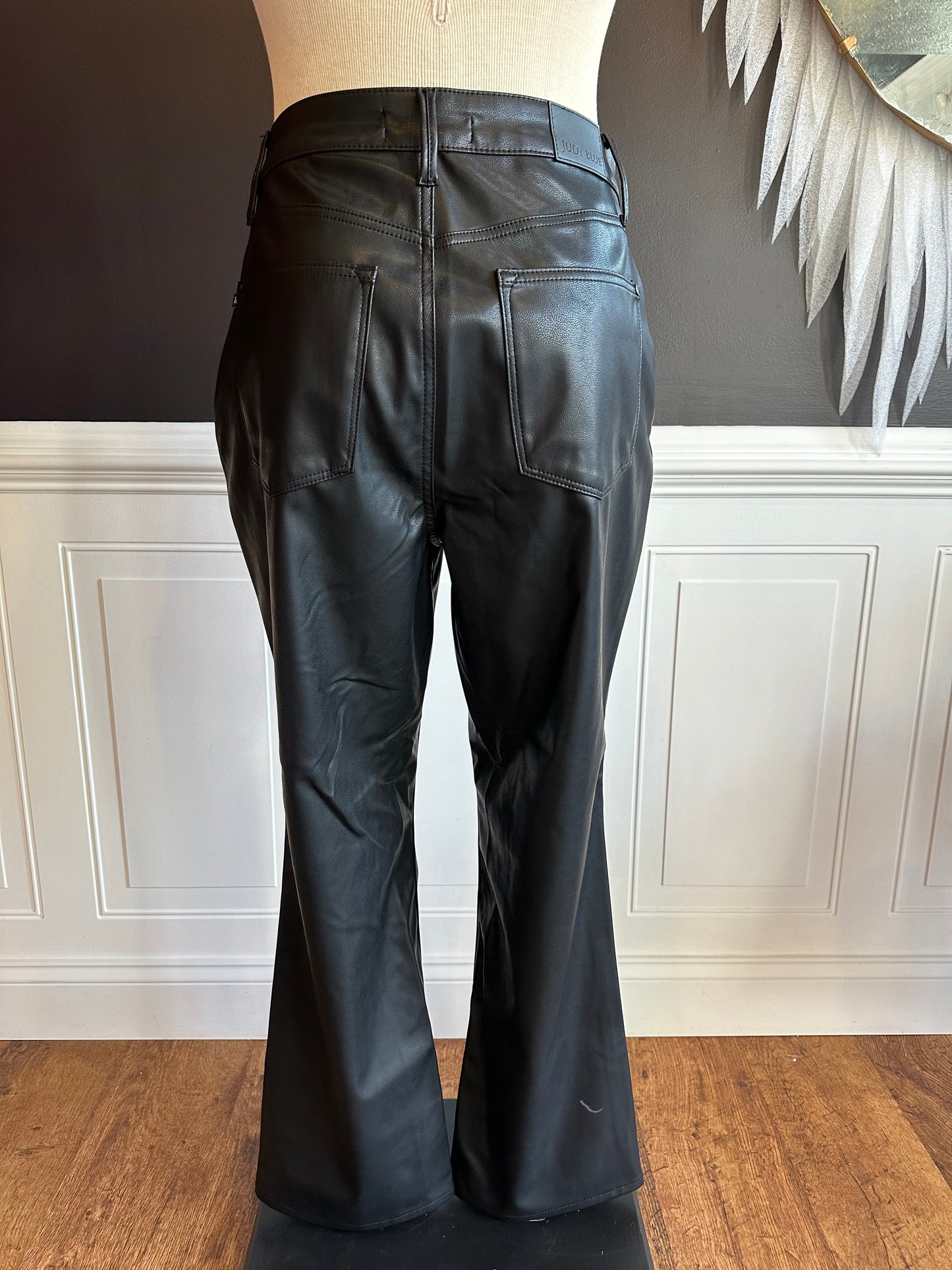 Judy Blue High Waist Faux Leather Bootcut ~ SAWYER