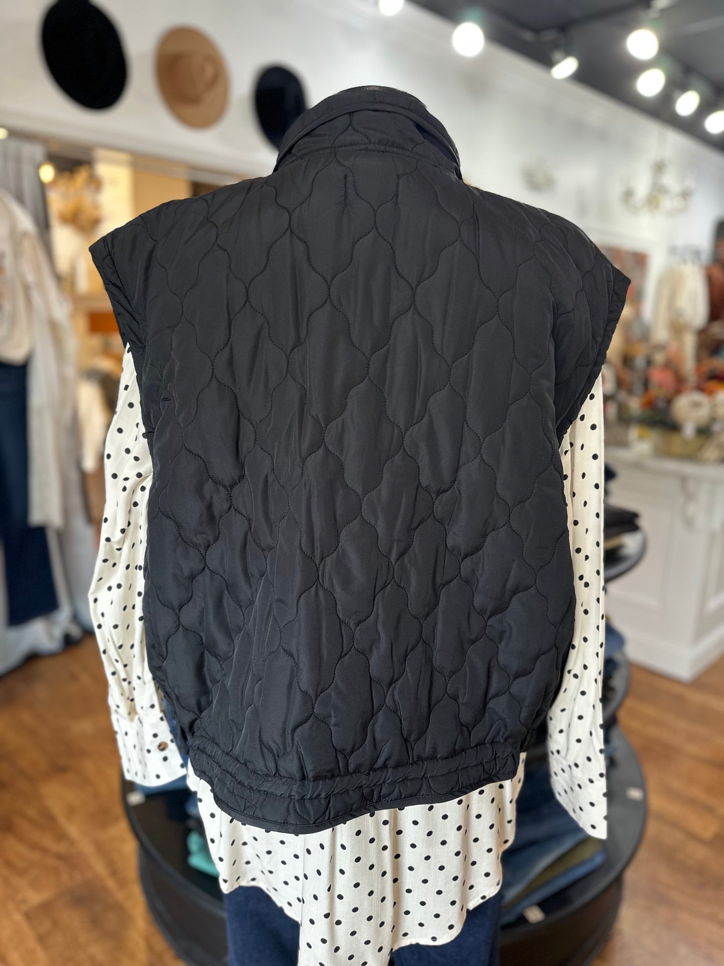 Breaking Free Quilted Vest ~ Black
