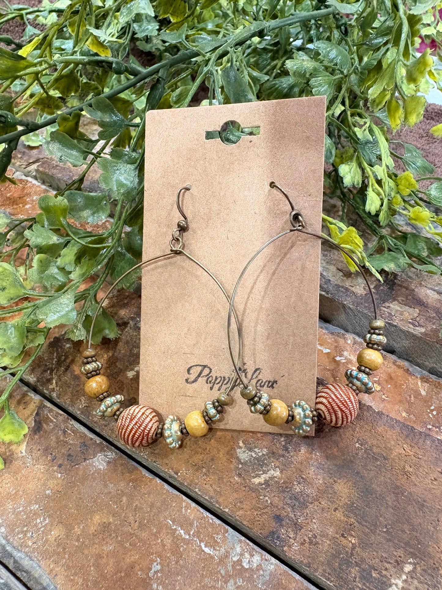 Adobe Ember Beaded Earrings
