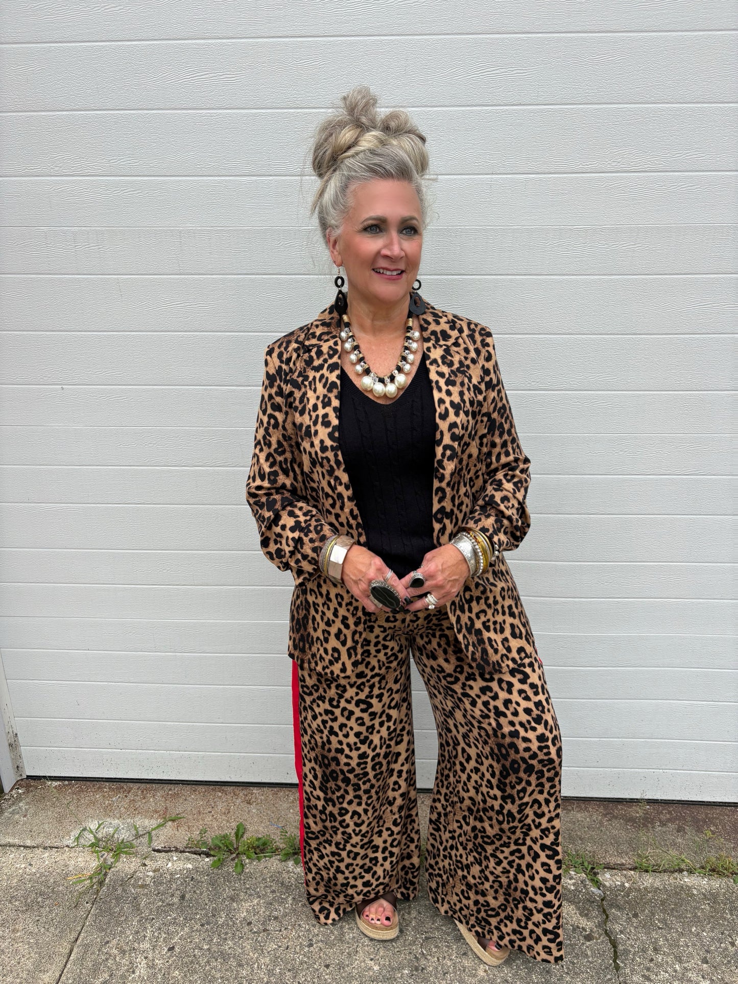 Untamed And Unbothered Leopard Blazer