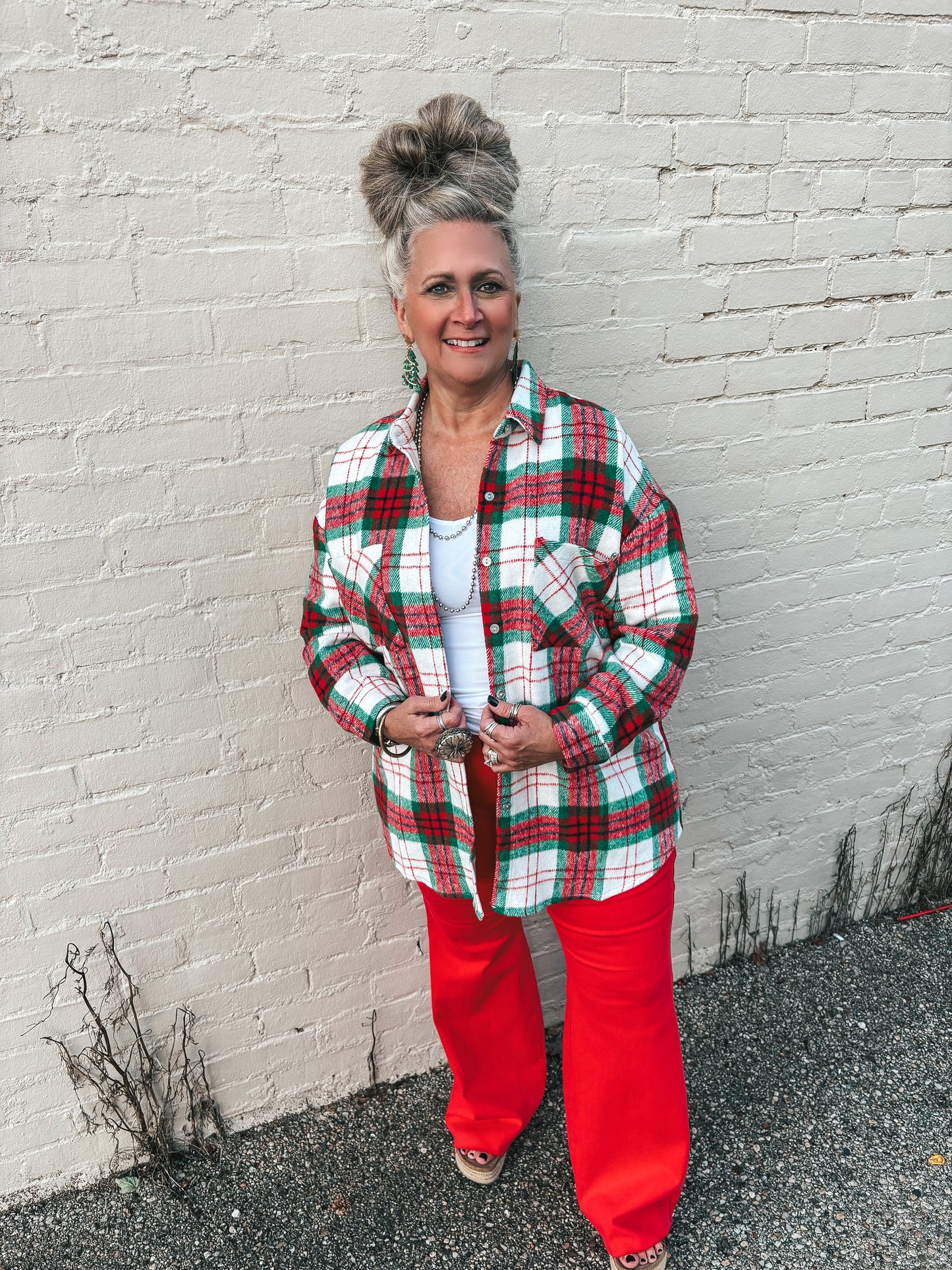 Lasting Impression Plaid Shacket