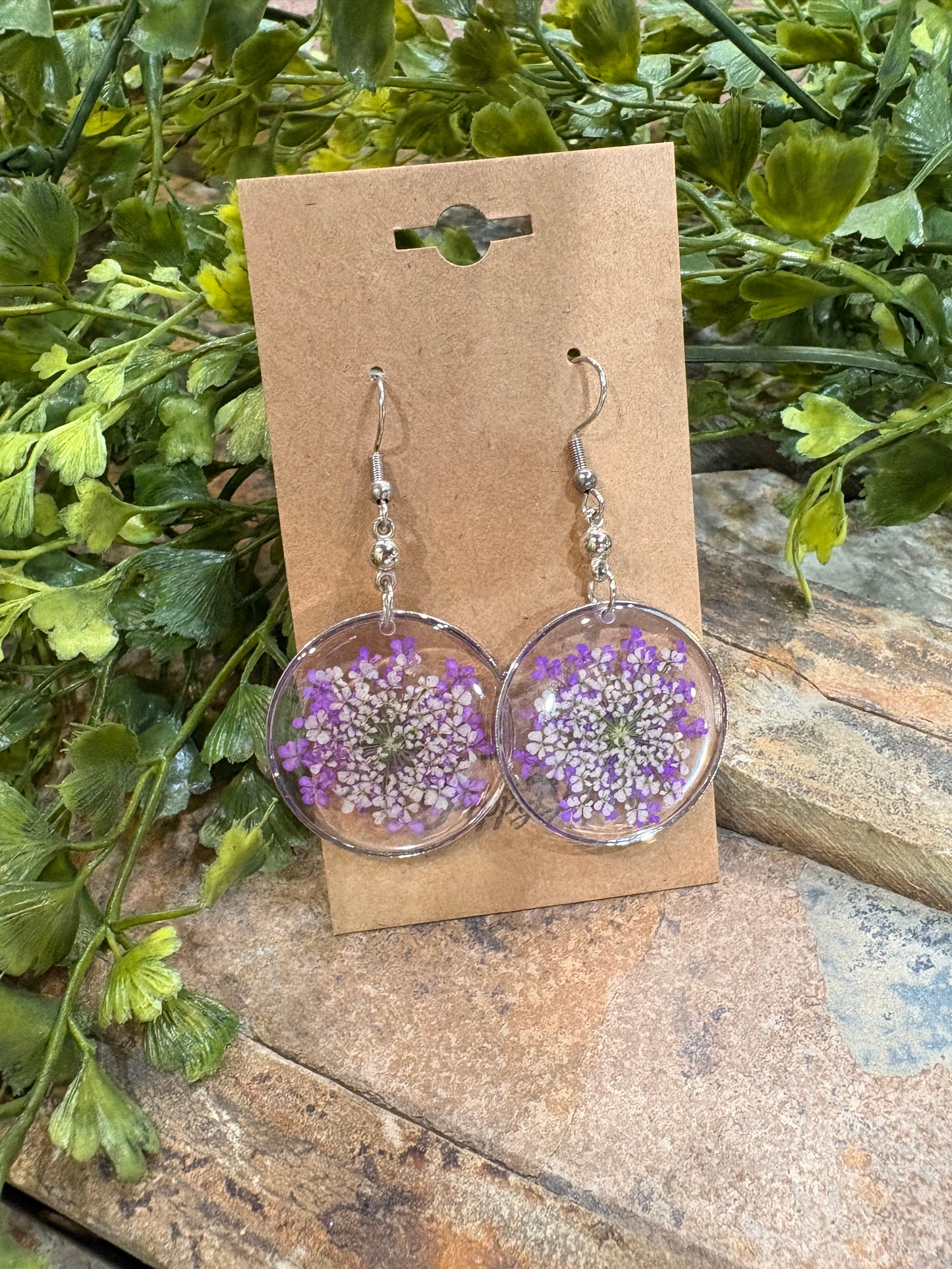 Botanical Bloom Dried Flower Earrings
