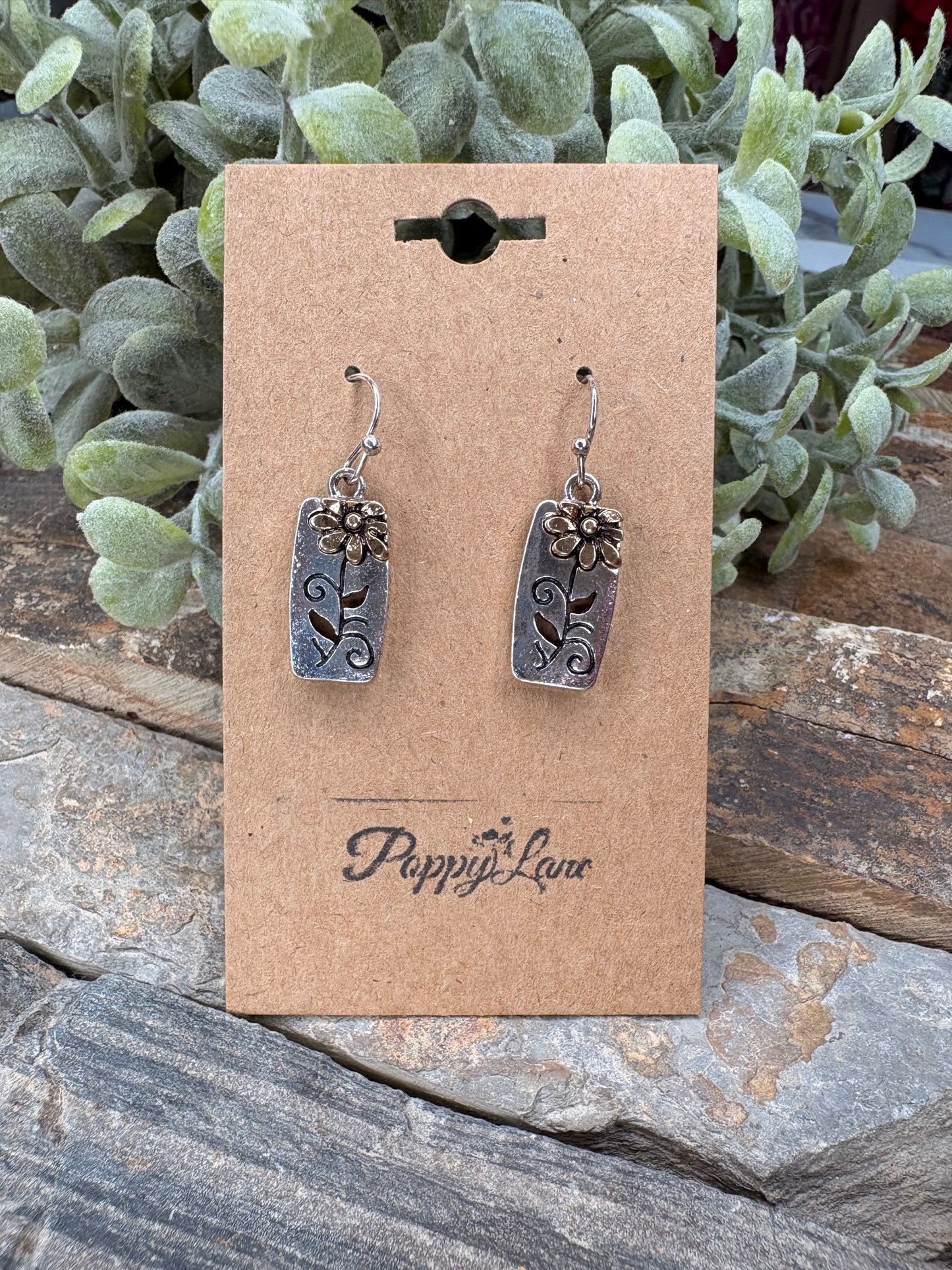 Wildflower Gala Earrings - Silver