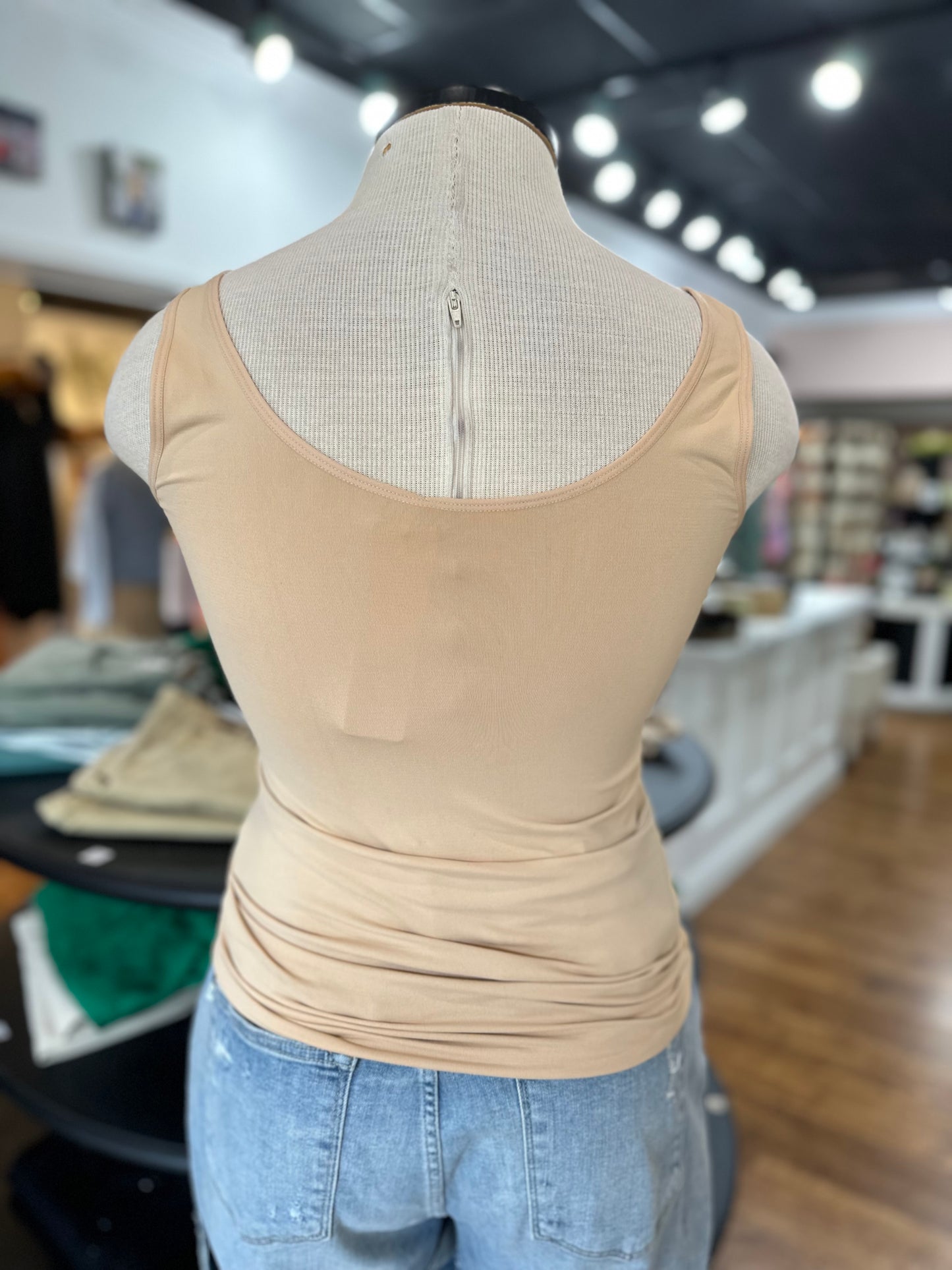 Basic Instincts Reversible Seamless Smoothing Tank ~ Nude
