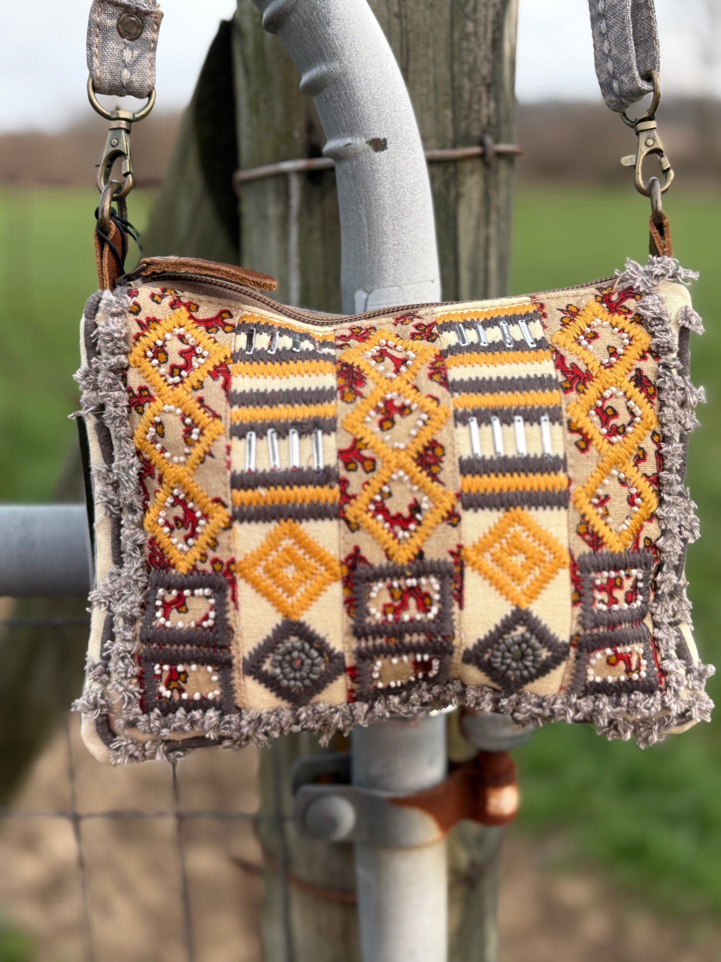 Myra Bohemian Tapestry Crossbody Bag