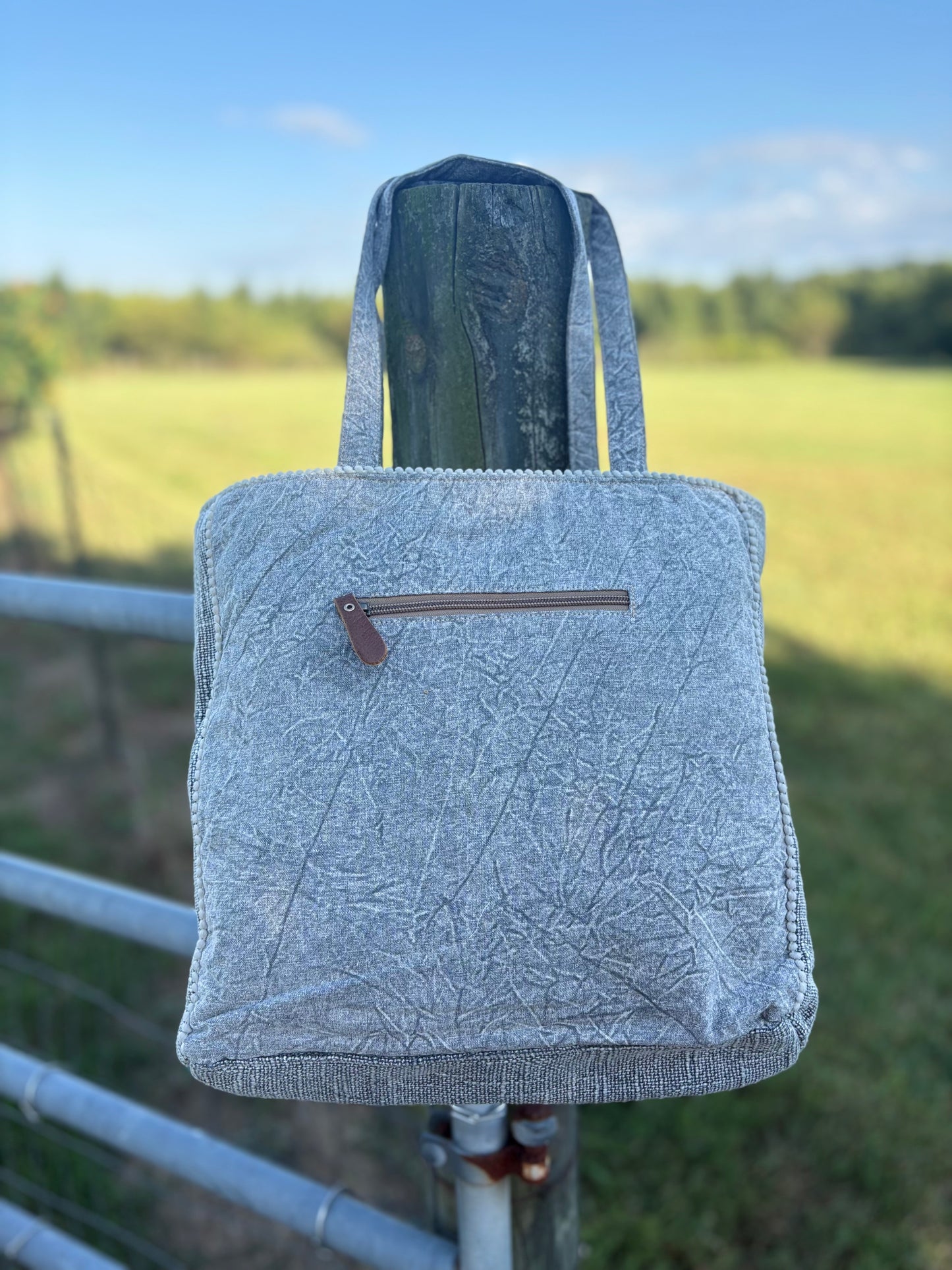 Myra Smoky Mountain Fringe Tote Bag