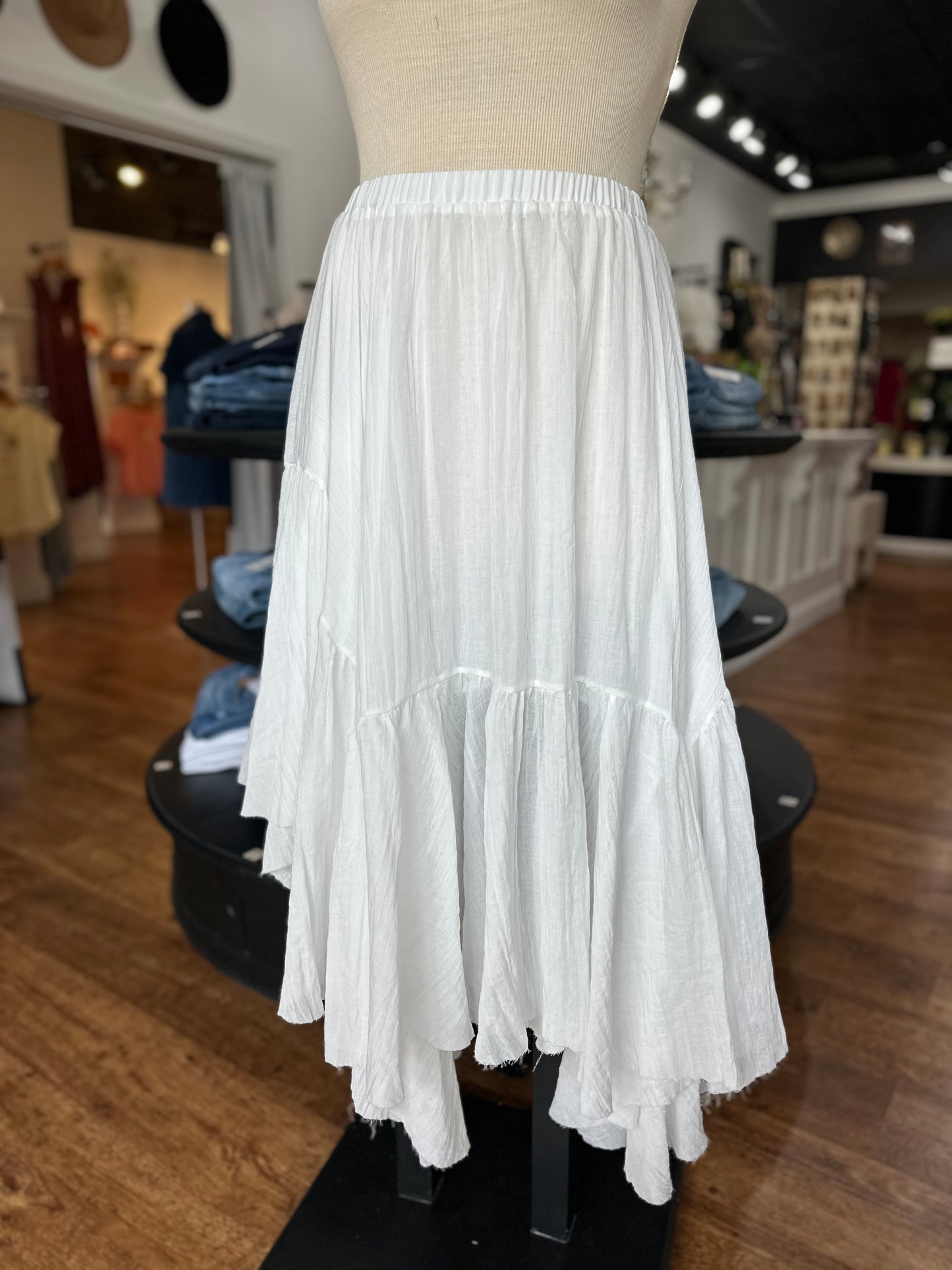 Sweet Whisper Asymmetrical Skirt