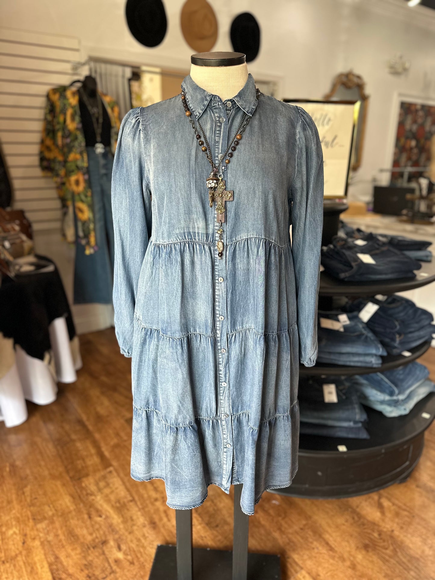 Think About It Denim Dress