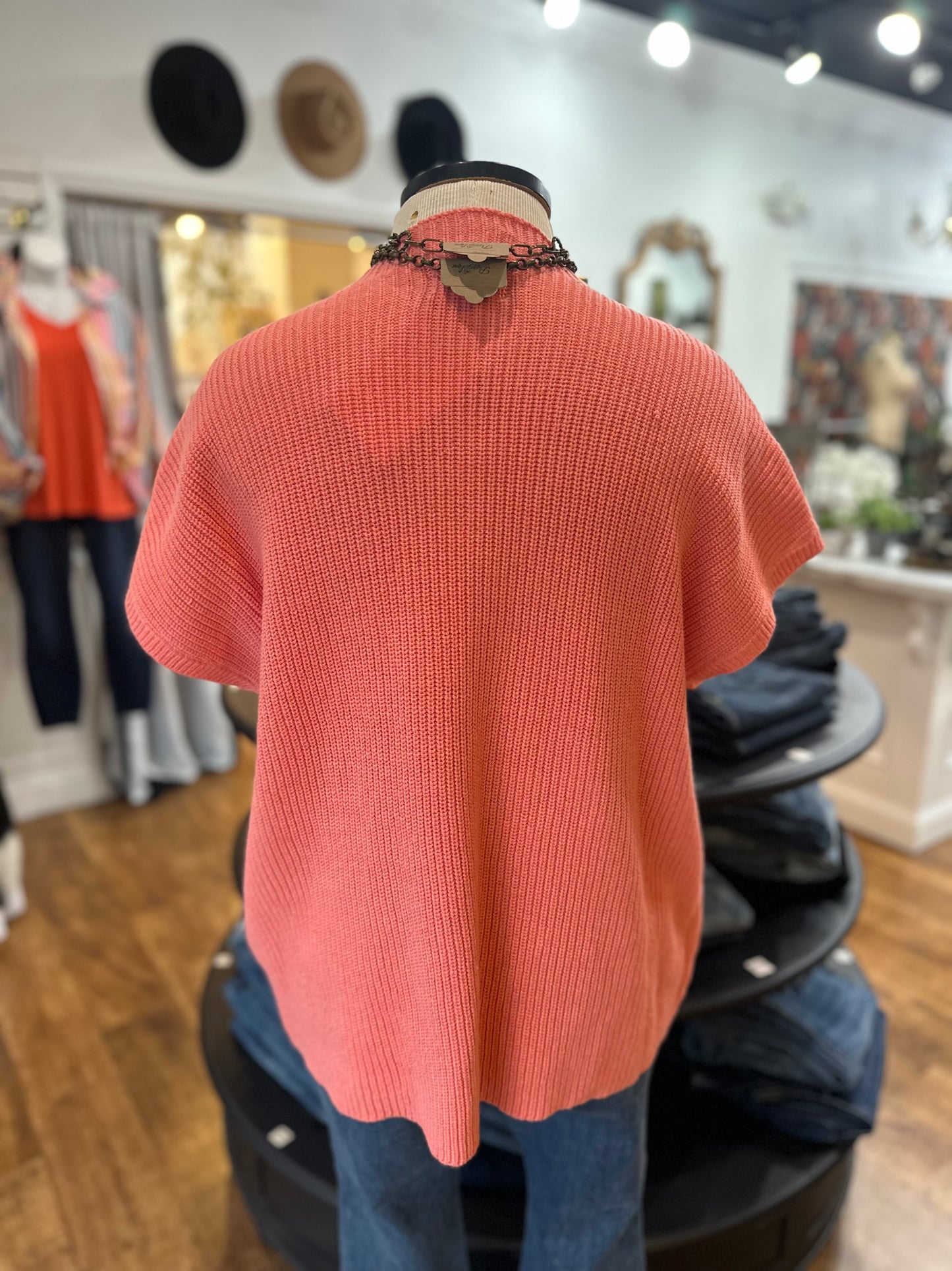 Chic Moment Knit Top ~ Apricot