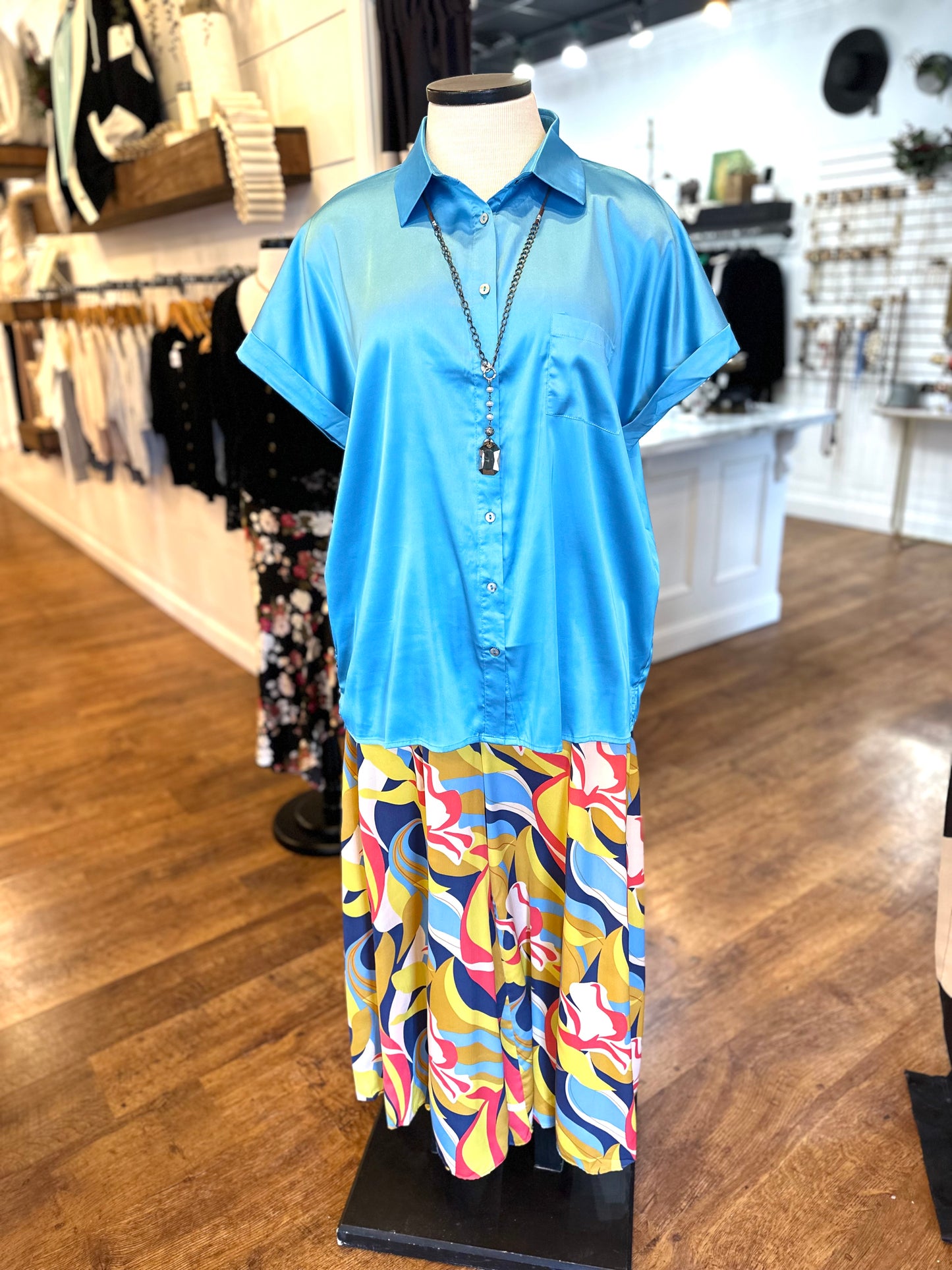 Everything Stops Satin Top