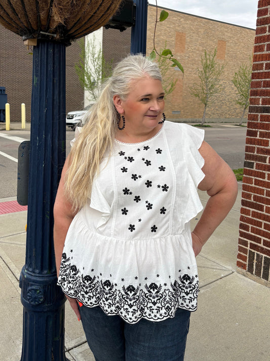 Off Into The Sunset Cap Sleeve Top