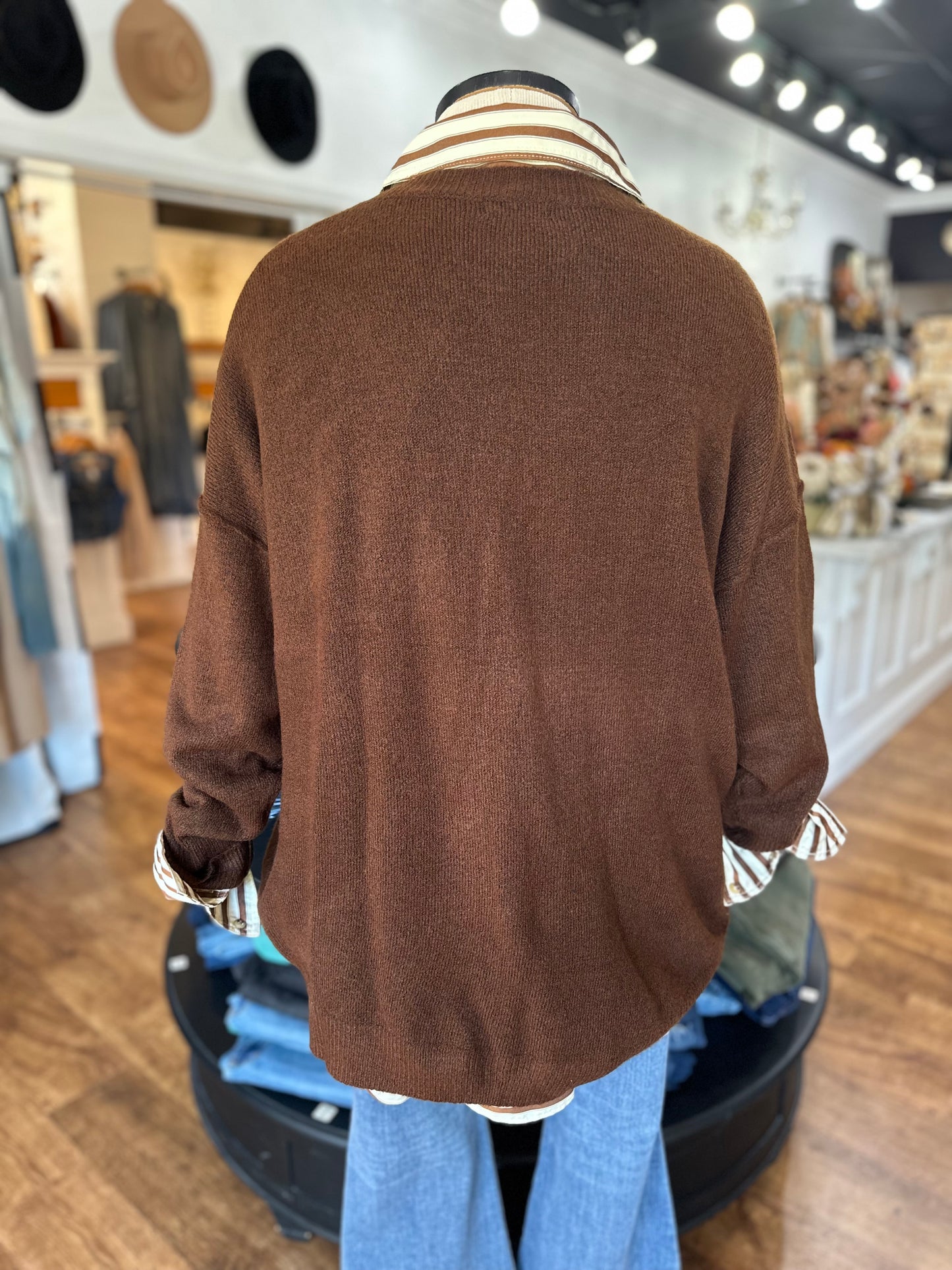 What A Treat Front Seam Sweater