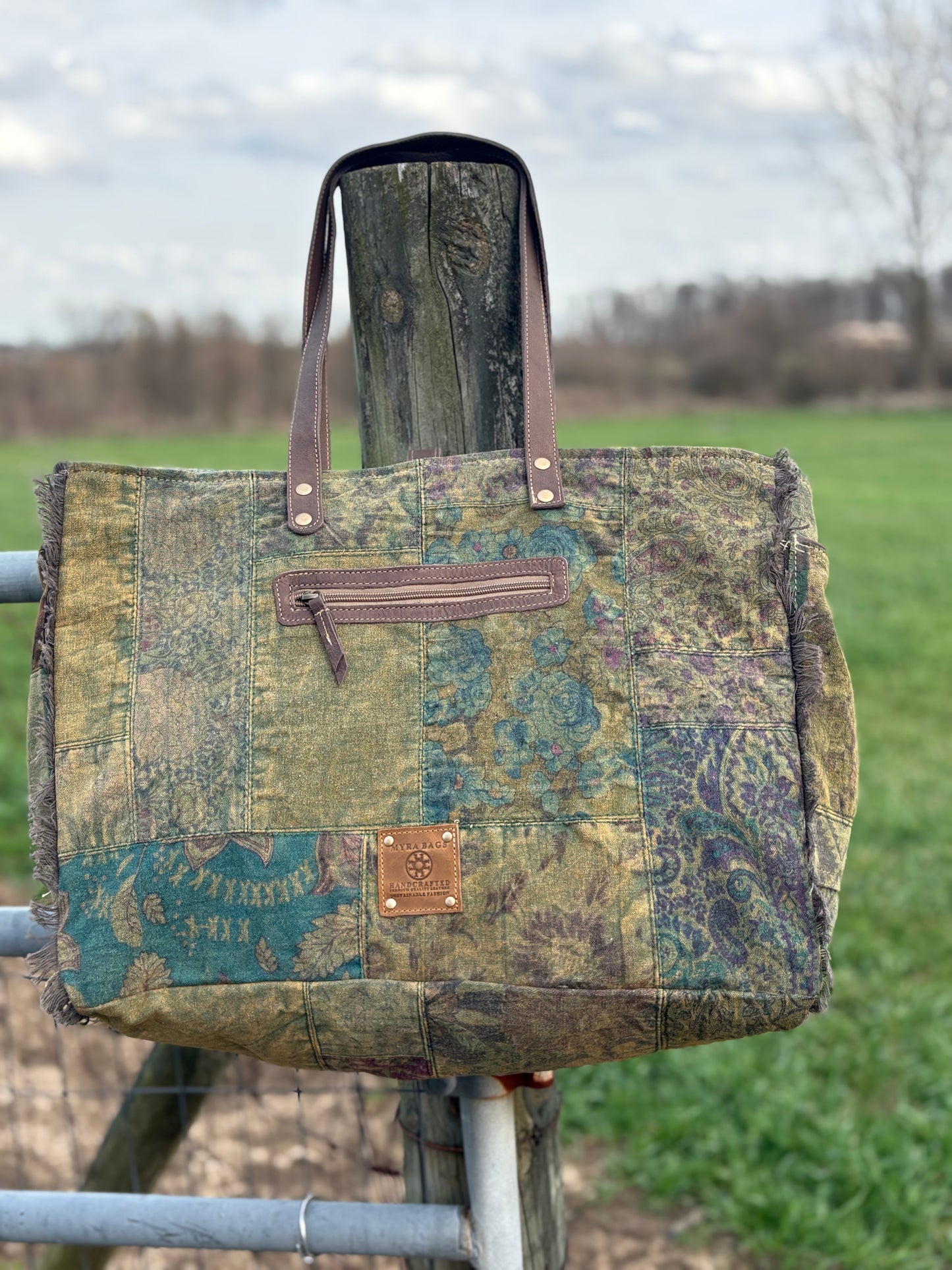 Myra Fern Grove Patchwork Weekender Bag