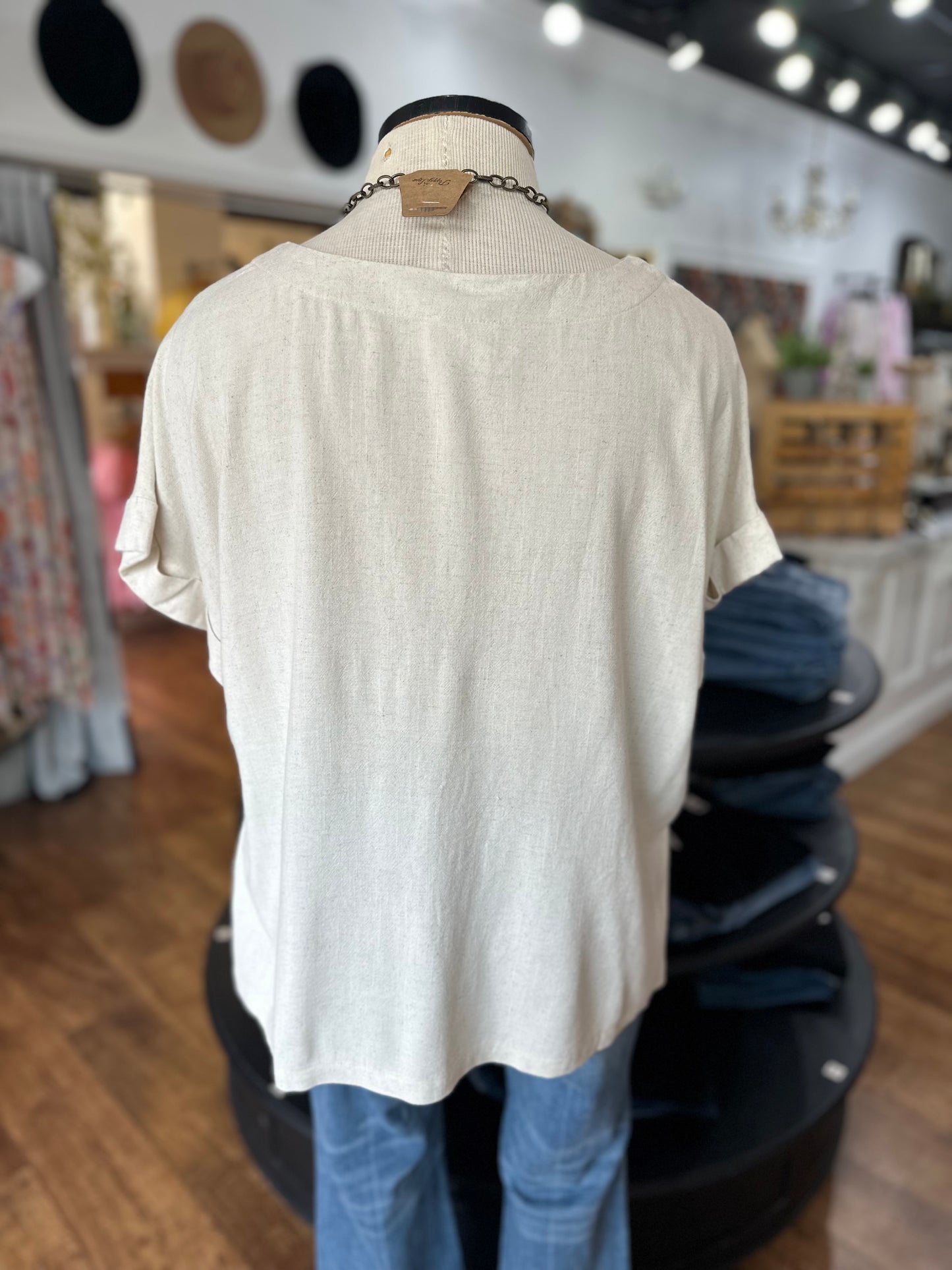 Boardwalk Stroll Linen Top
