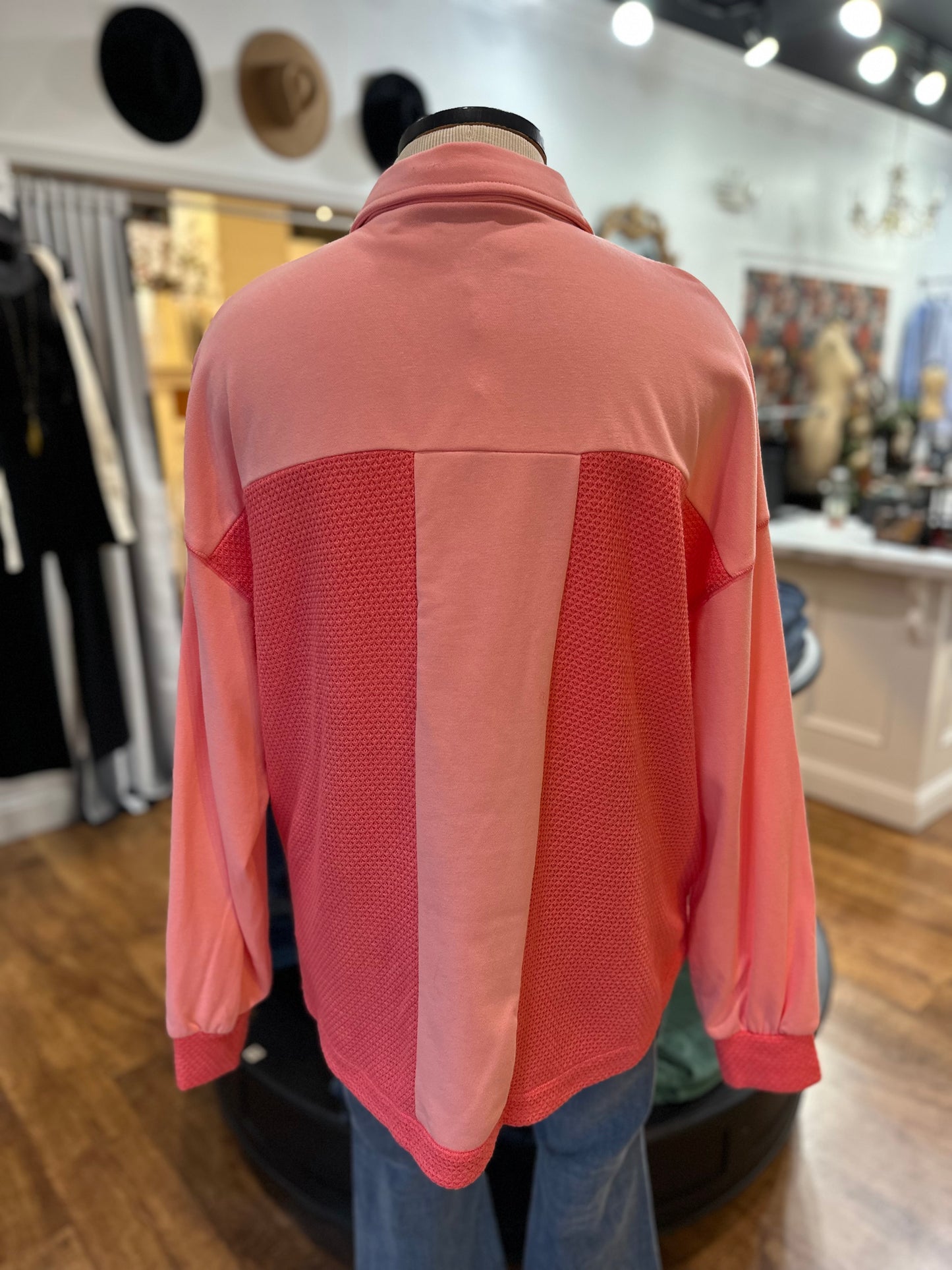 Lasting Impression Waffle Shacket