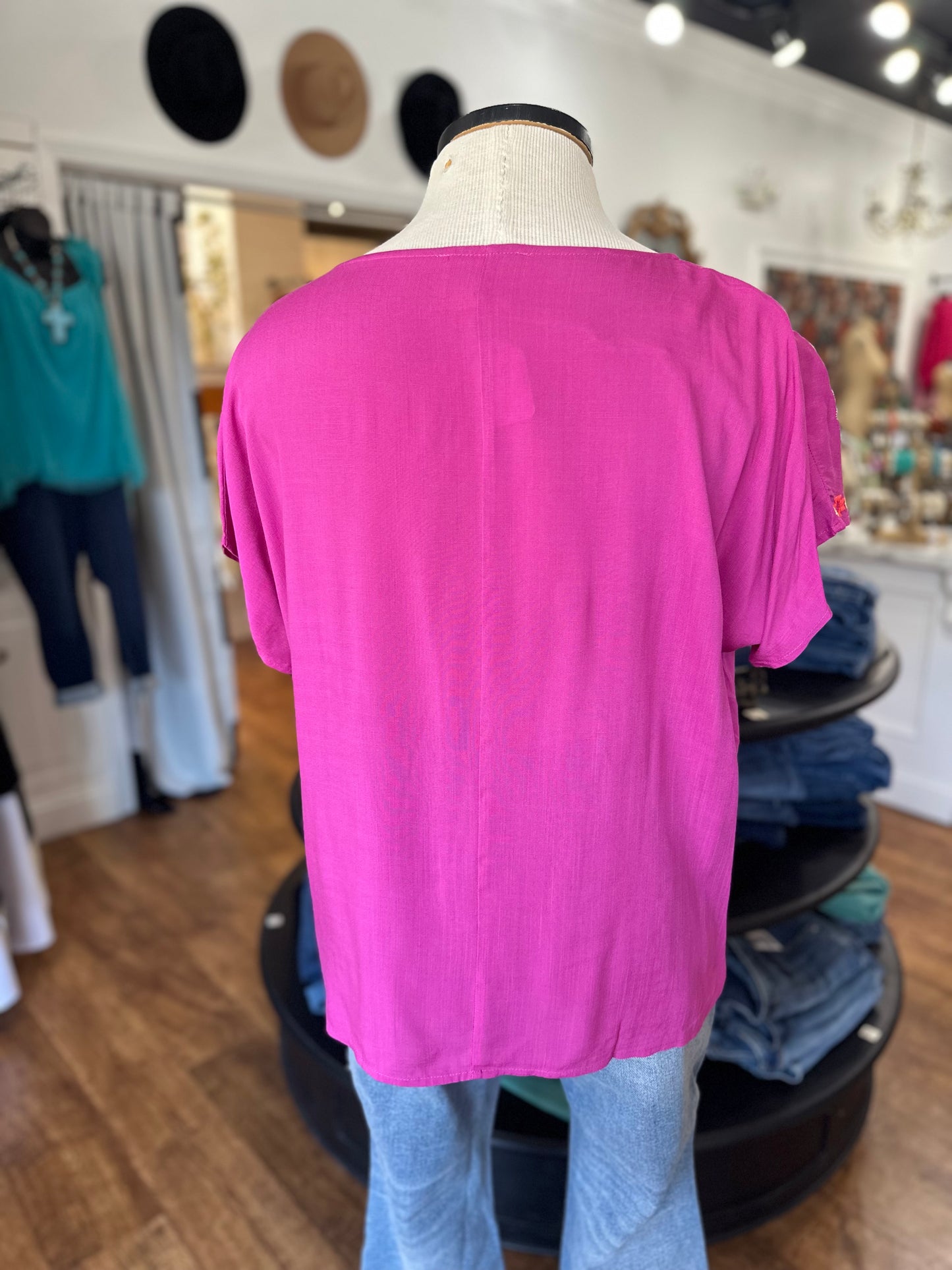 Your Biggest Wish Embroidered Top