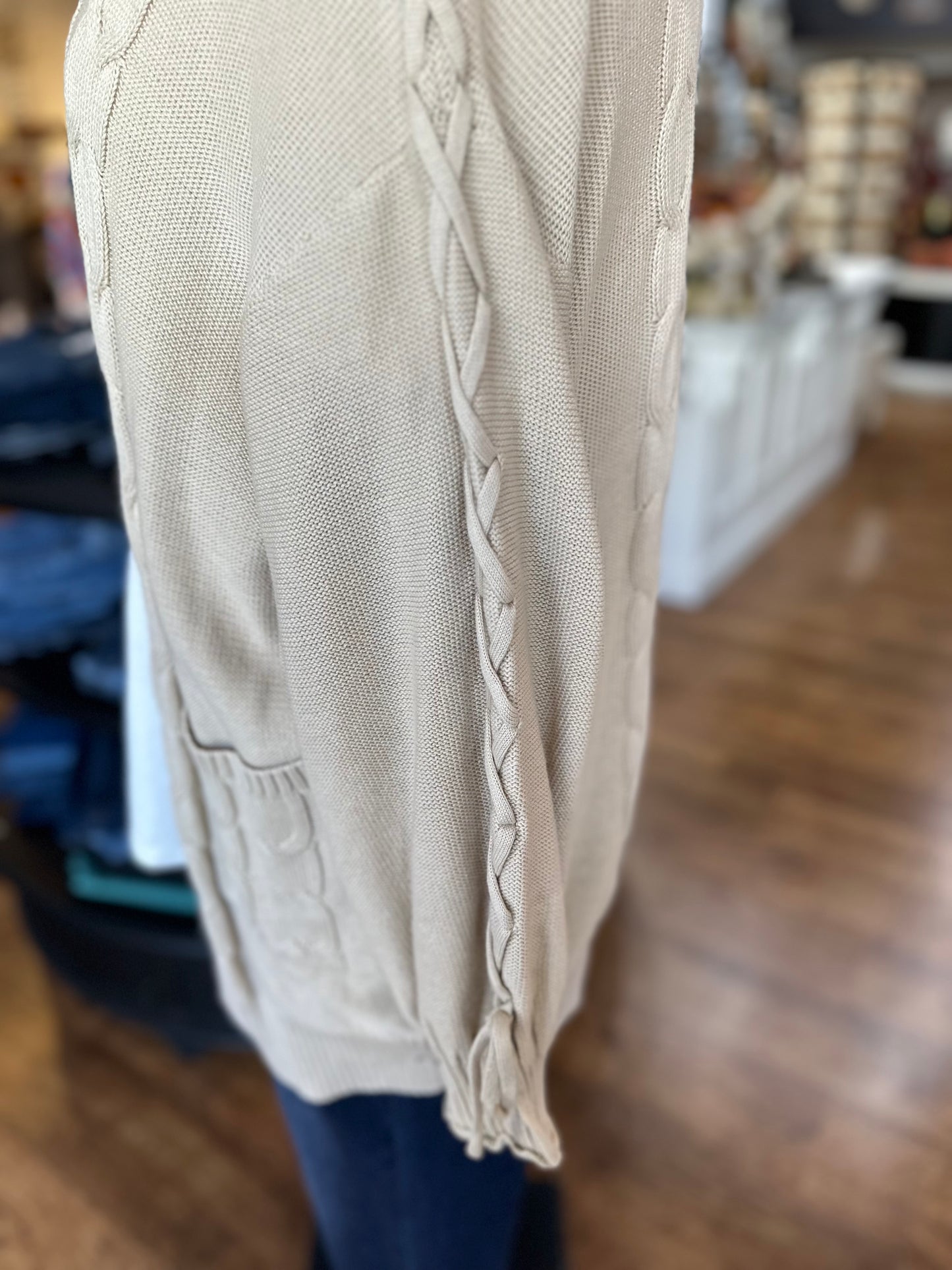 Going Places Cable Knit Cardigan