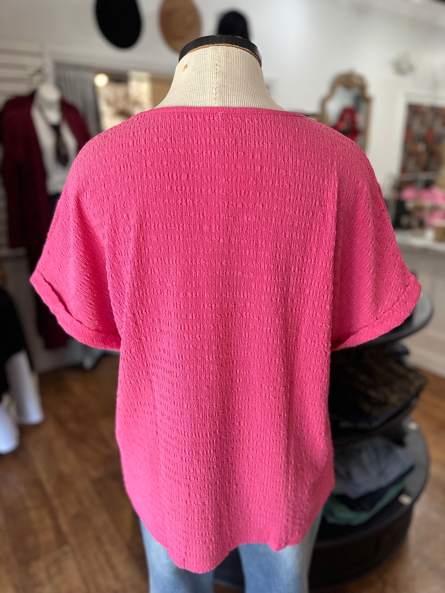 No Worries Textured Top