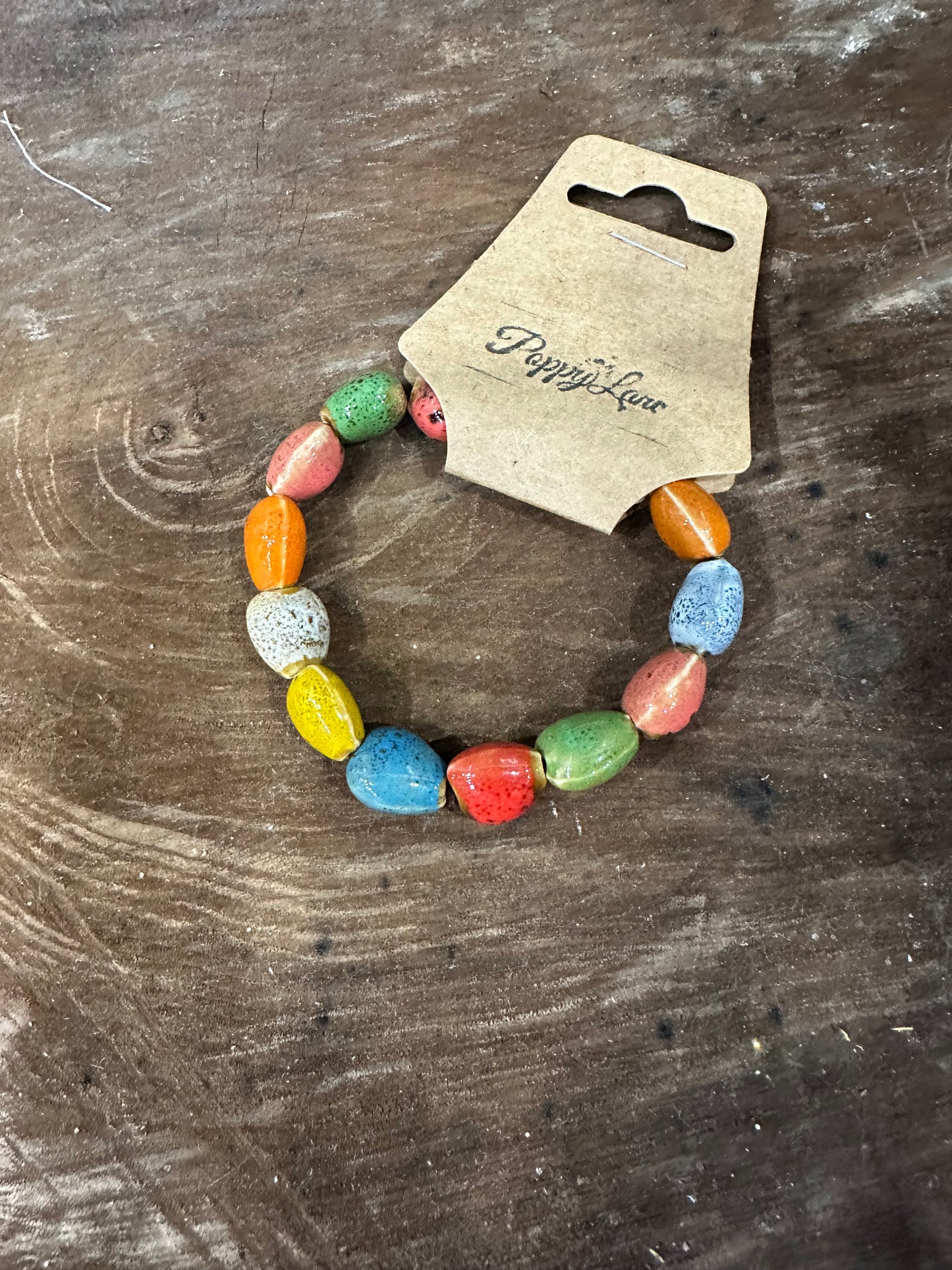 Stepping Up Beaded Bracelet ~ Heart