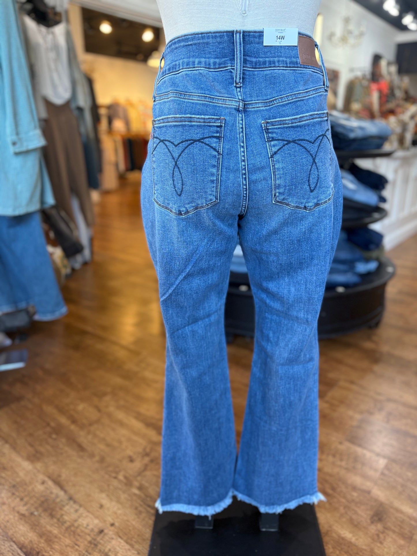 Judy Blue Highwaist Double Button Bootcut Jean ~ ARMANI