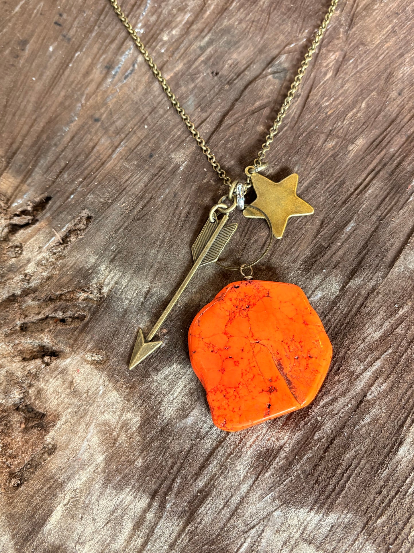 Sweeter Than Sunshine Orange Stone Necklace