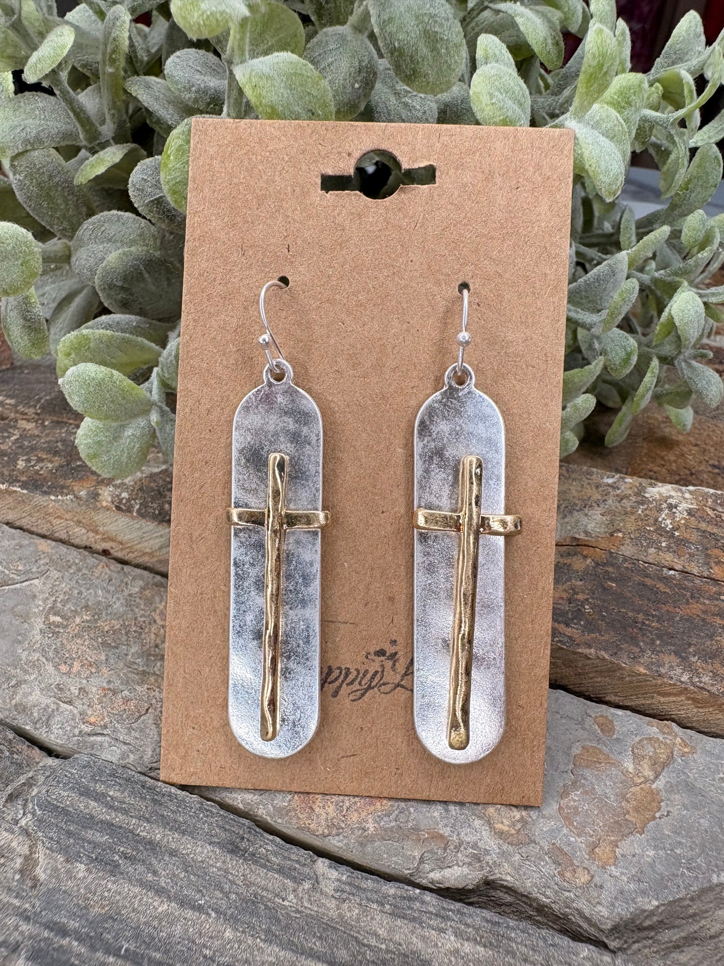 Bold Spirit Cross Earrings