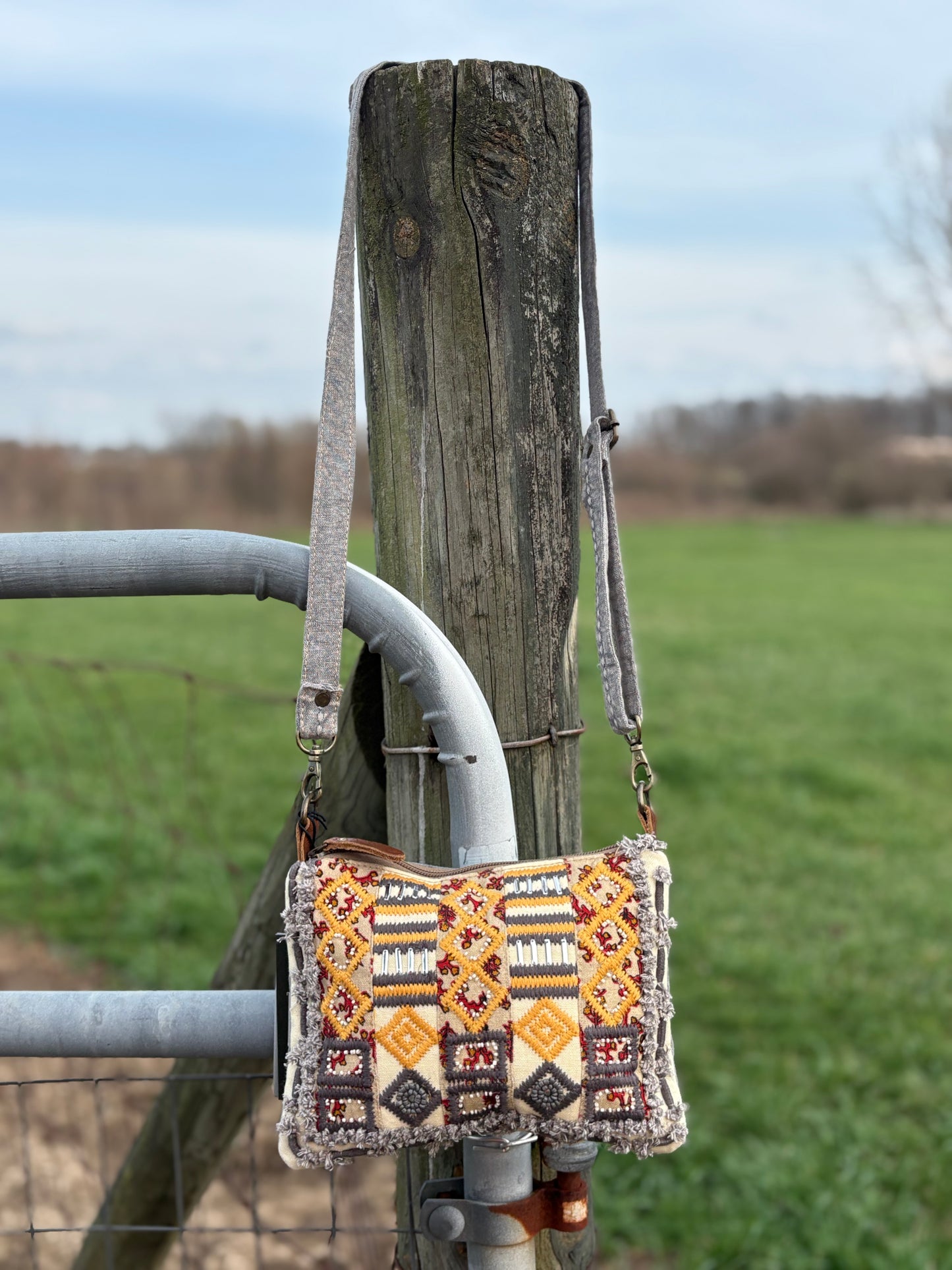 Myra Bohemian Tapestry Crossbody Bag