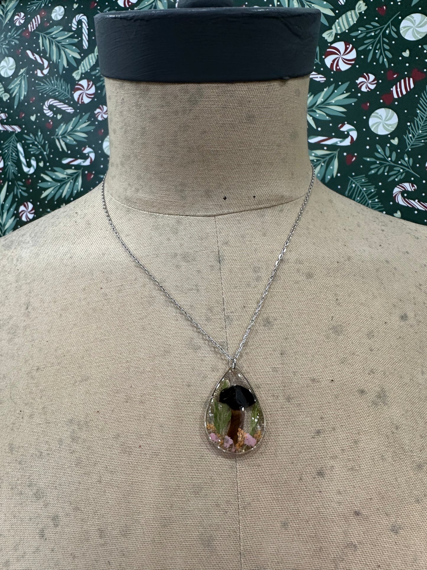 What Awaits Mushroom Necklace