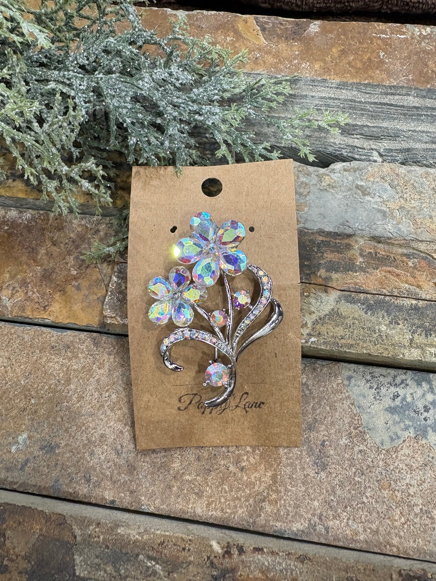 Petal Perfect Rhinestone Brooch