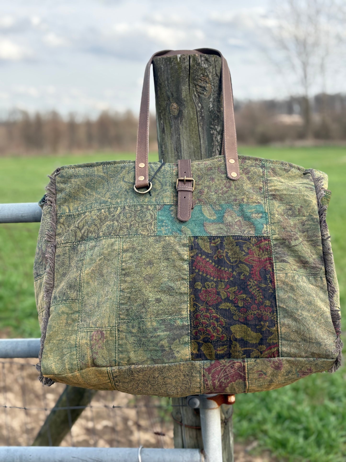 Myra Fern Grove Patchwork Weekender Bag
