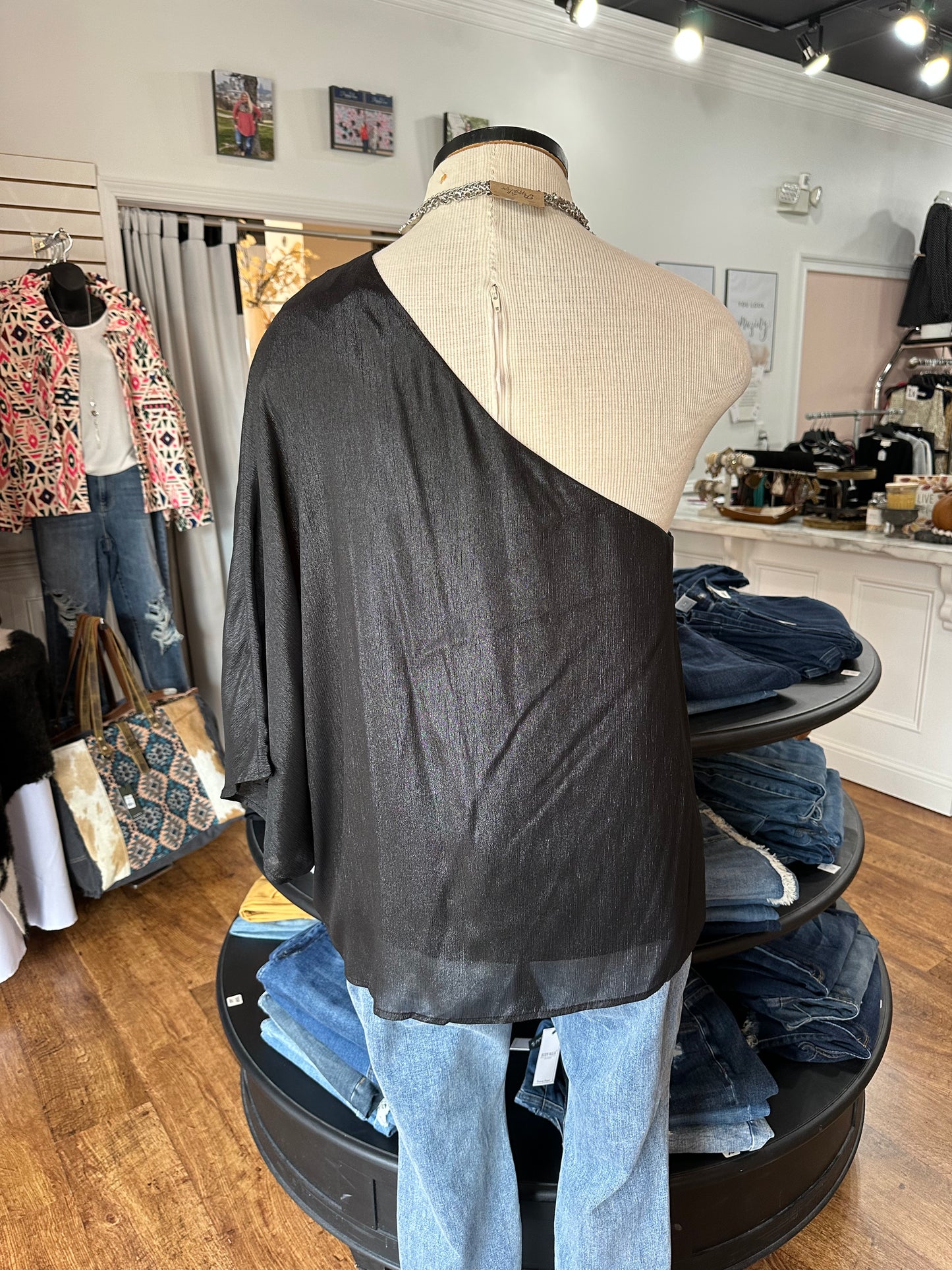Got You Covered One Shoulder Top