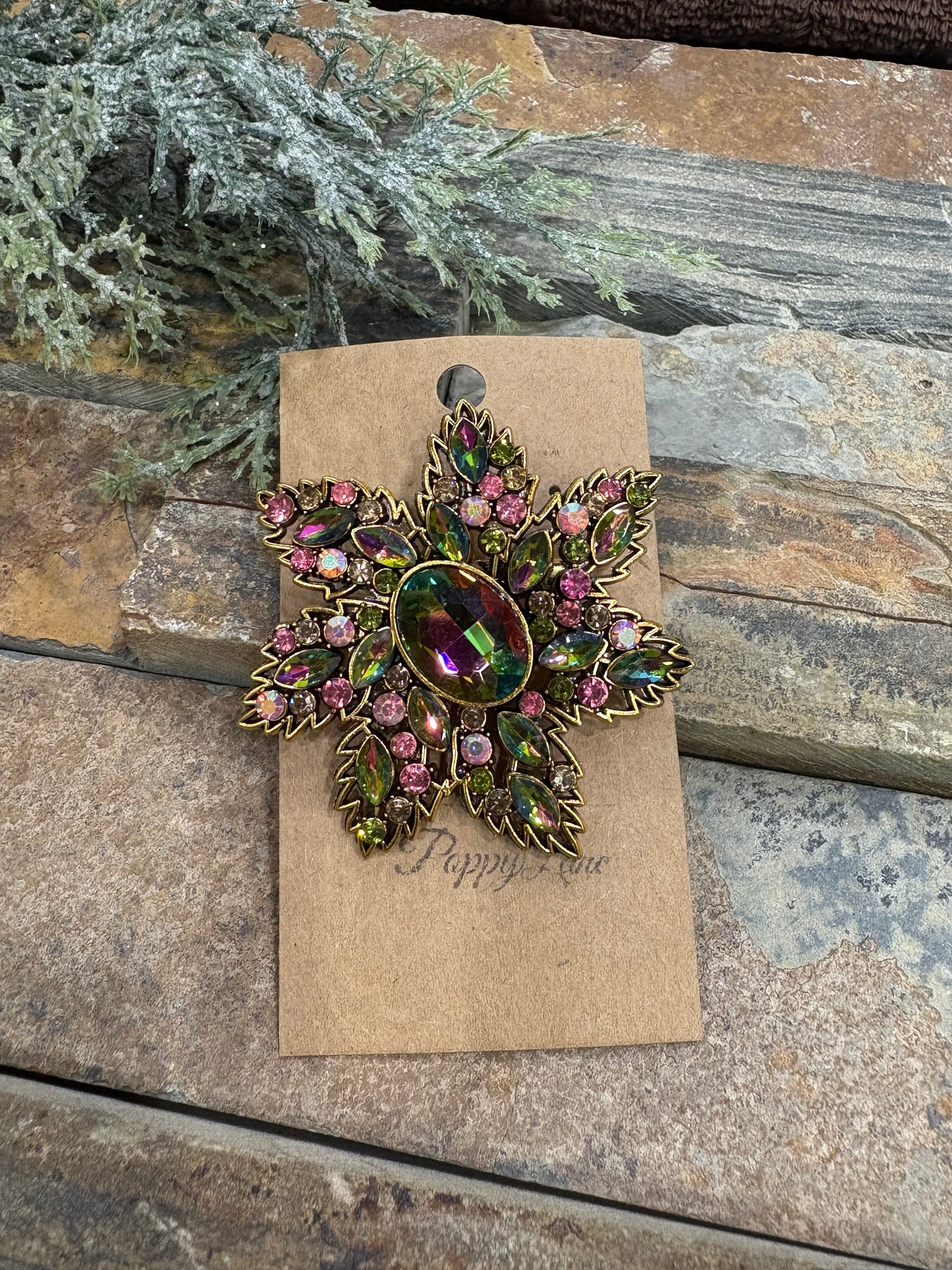 Delicate Floral Symphony Brooch