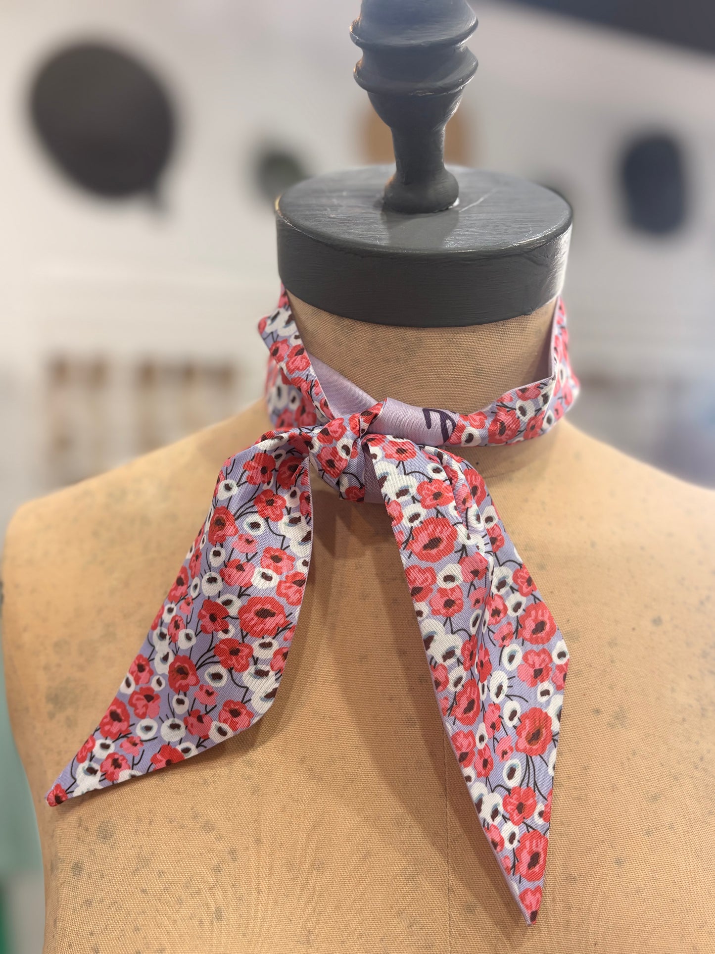 Easy Peasy Twilly Scarf ~ Poppy