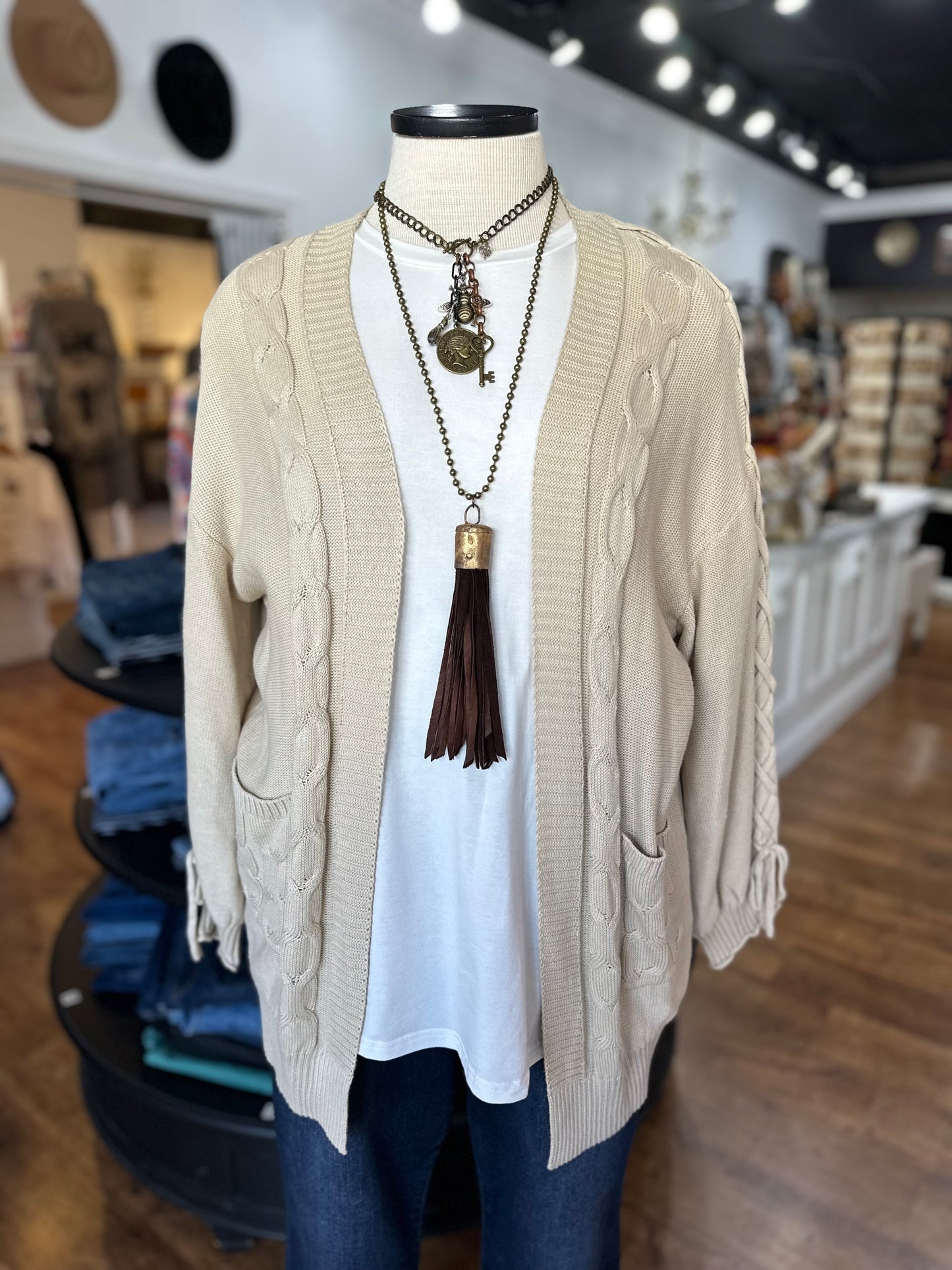 Going Places Cable Knit Cardigan