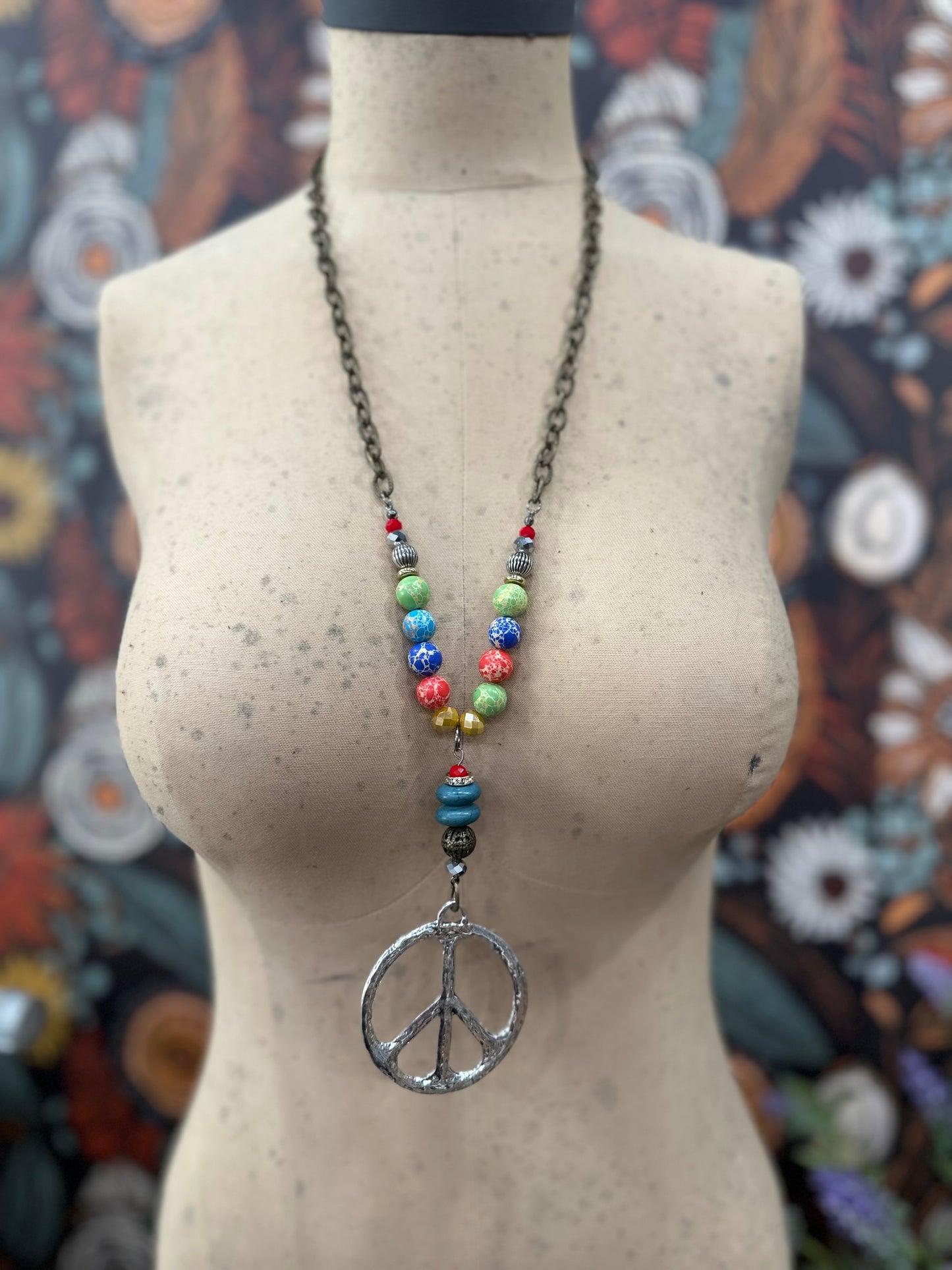 Finding Peace Beaded Necklace