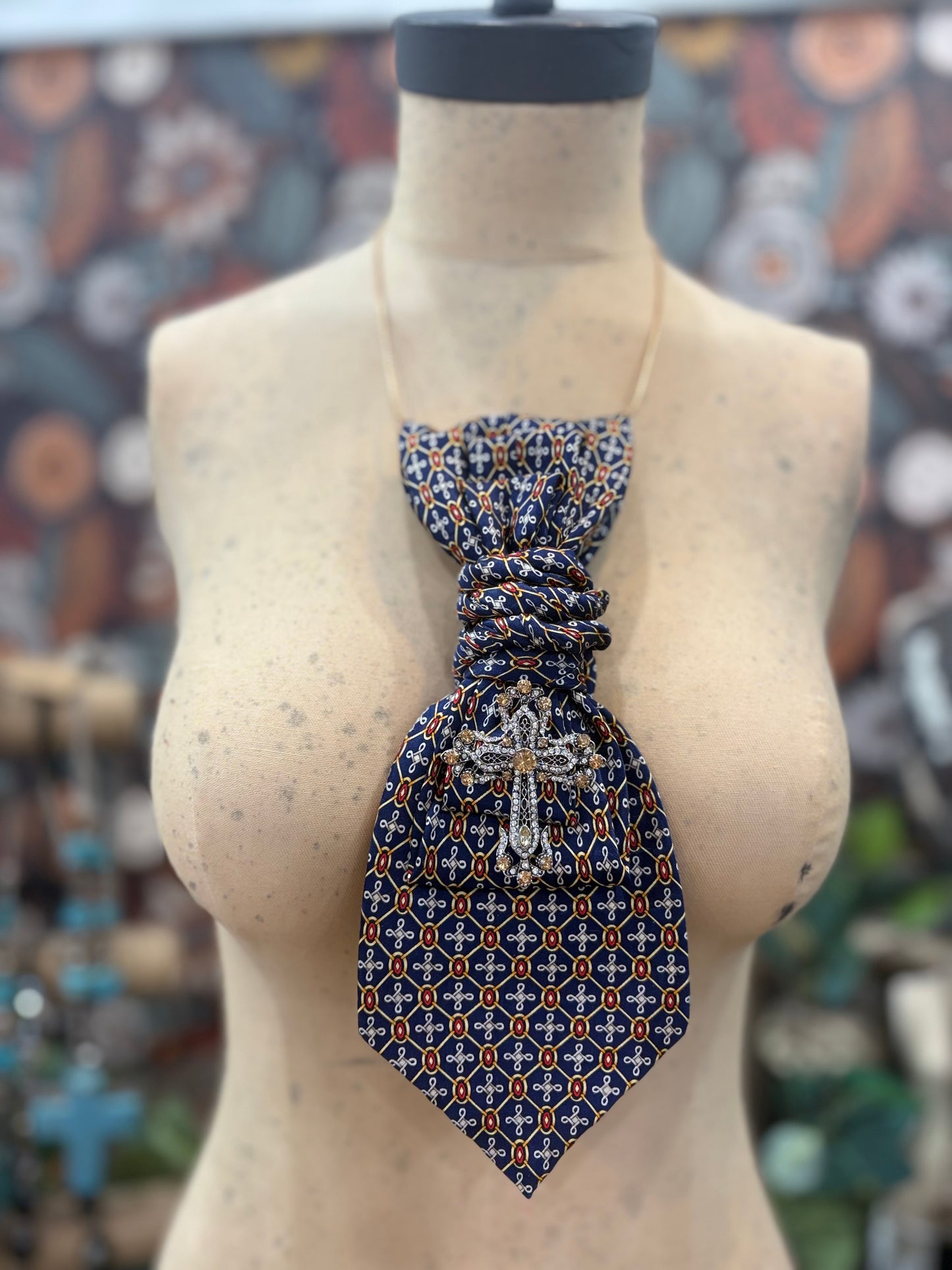 The It Girl Necktie Necklace Accessory / Navy
