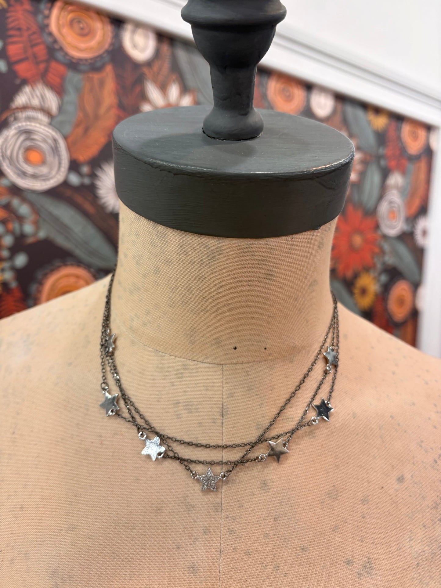 Chasing Stars Triple Layered Necklace