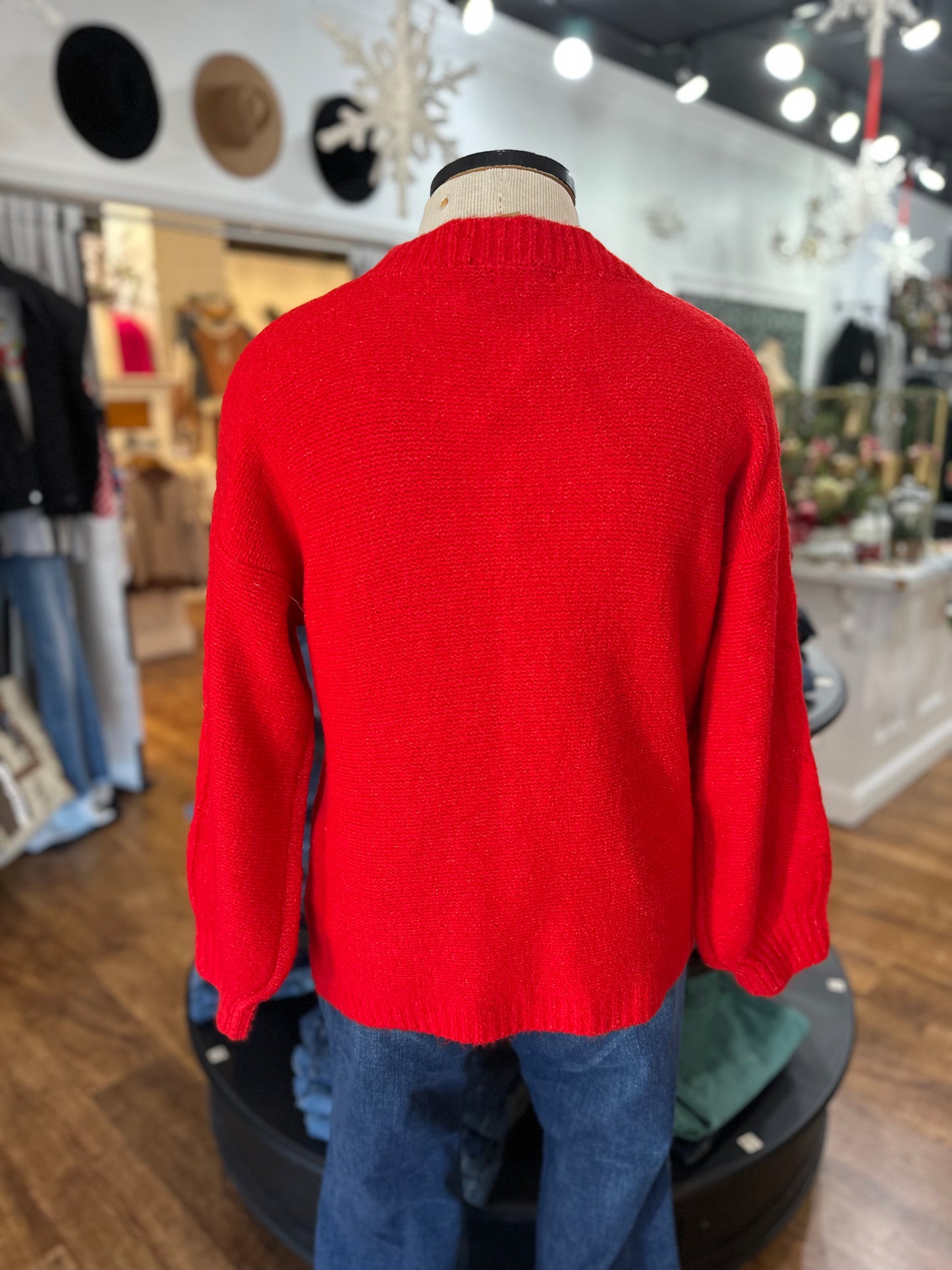 Chill In The Air Bow Sweater