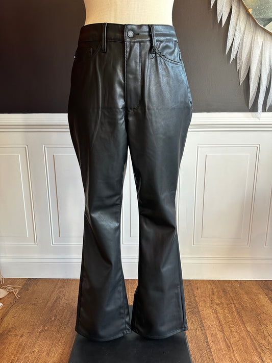 Judy Blue High Waist Faux Leather Bootcut ~ SAWYER