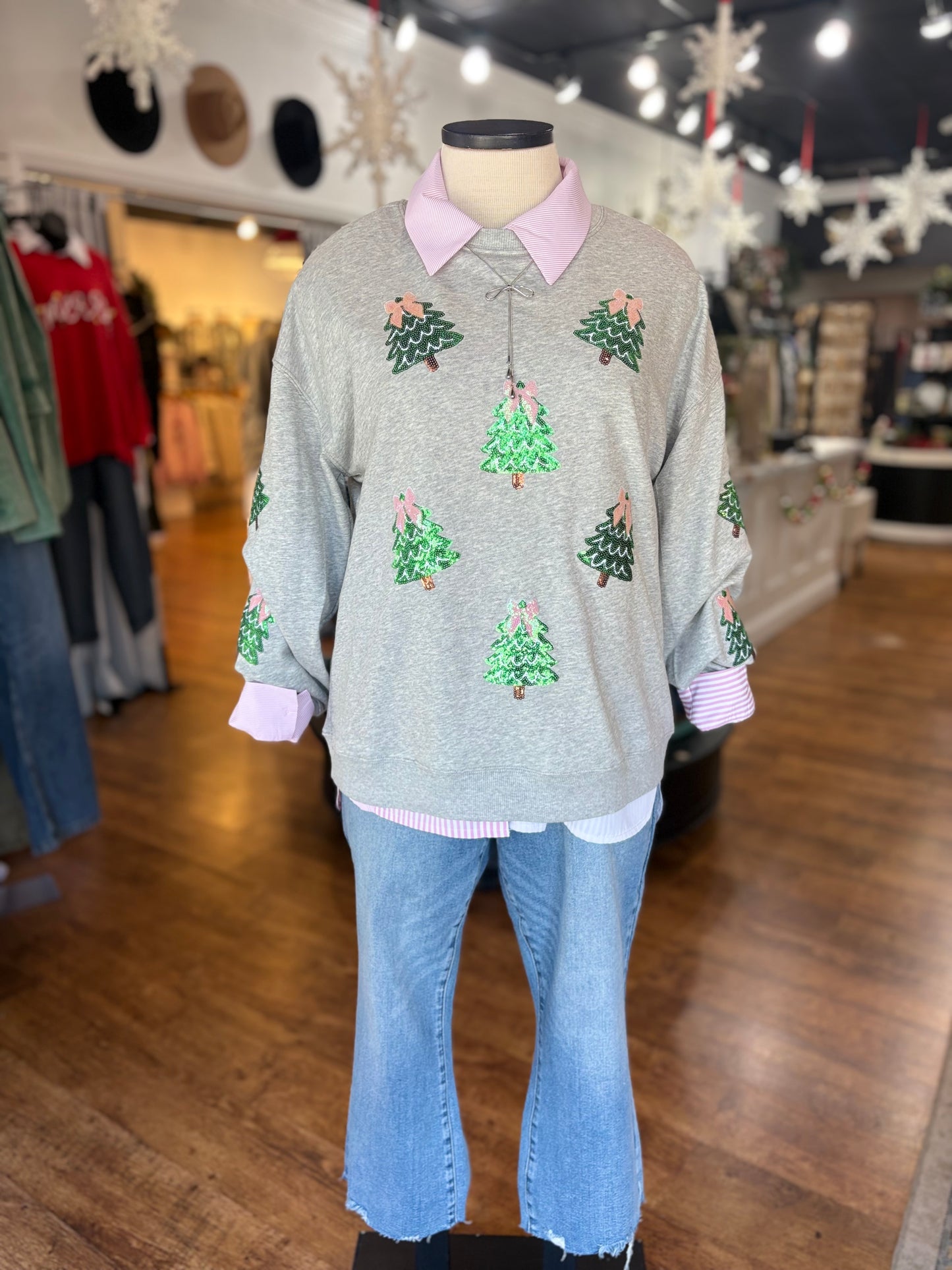 Fancy And Festive Sequin Holiday Pullover