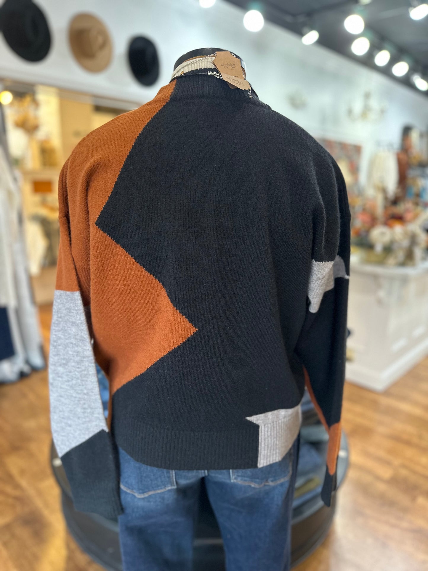 Fireside Cozy Colorblock Sweater