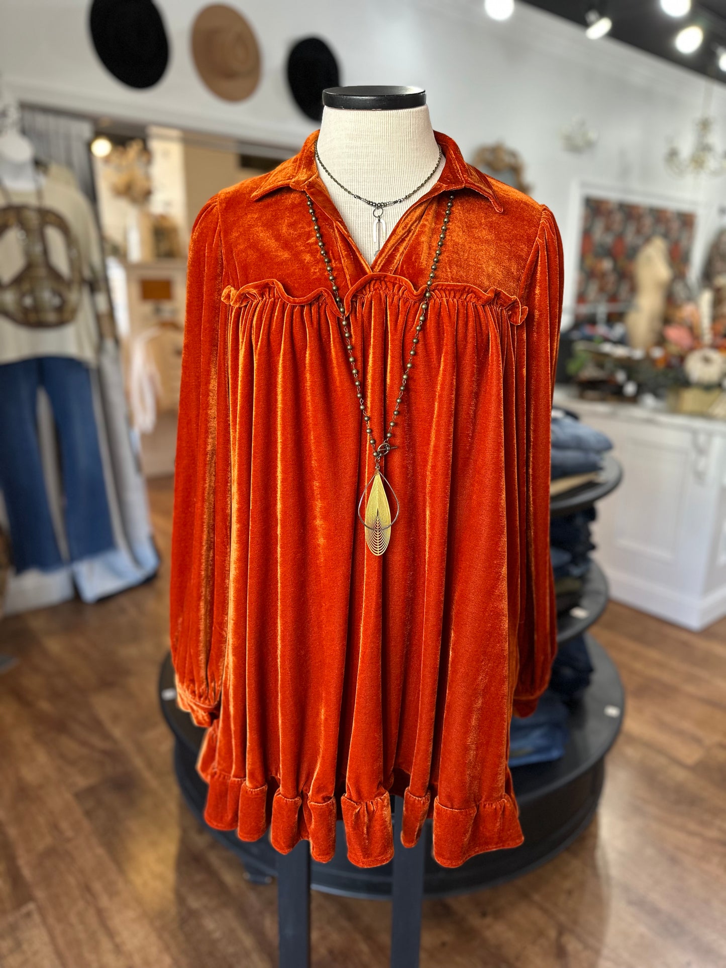 Simple Grace Velvet Dress