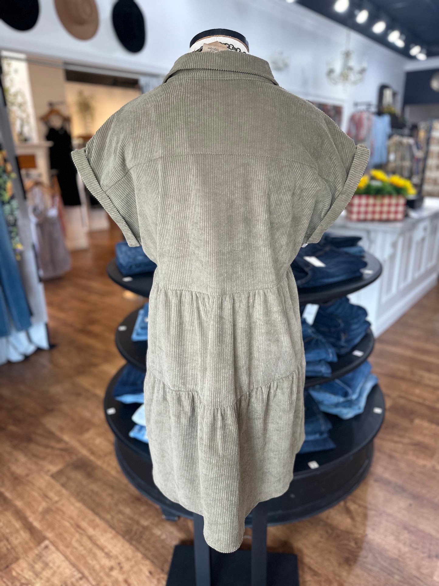 Serene Energy Corduroy Dress