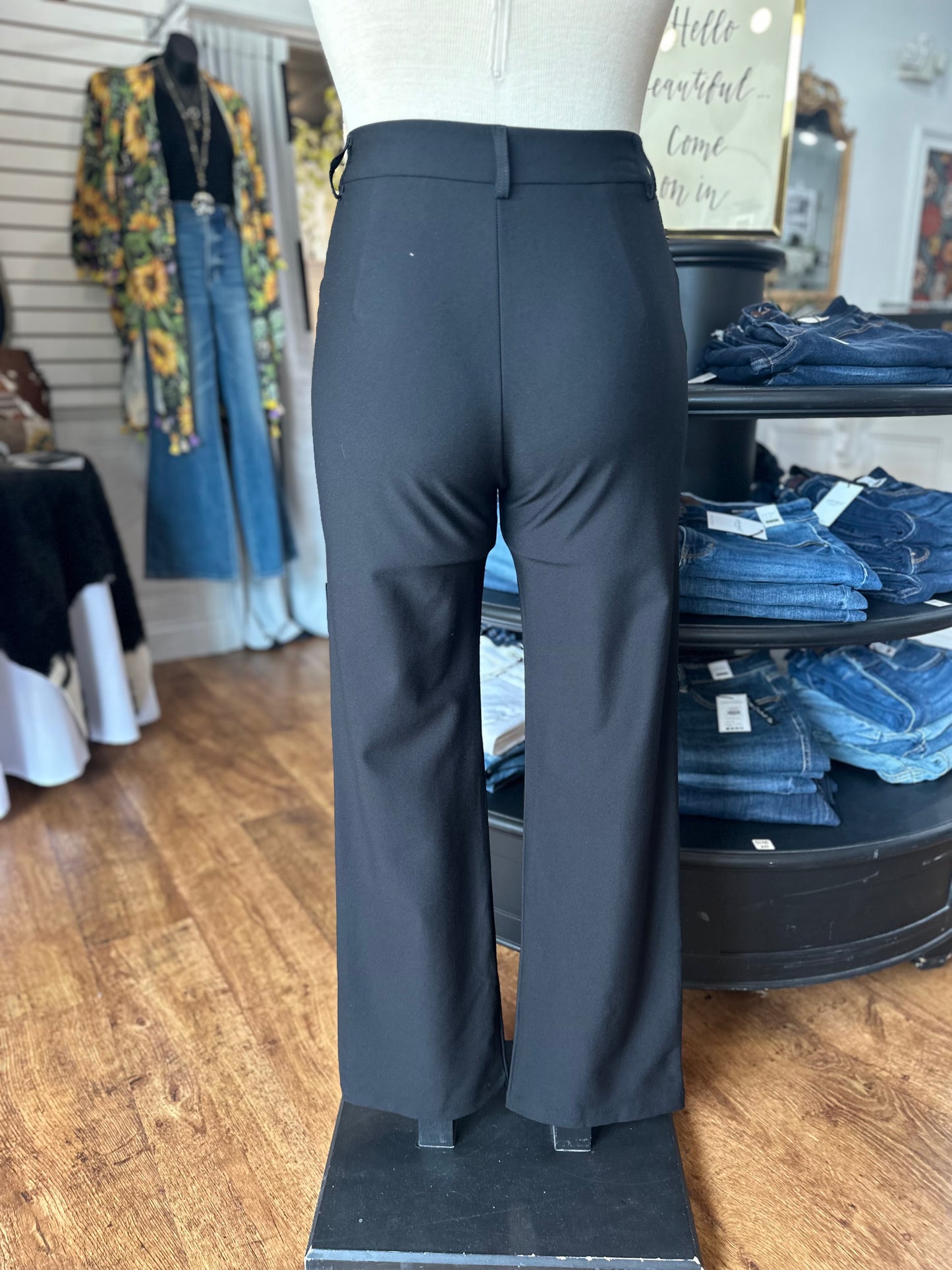 In The Know Straight Leg Ponte Pants
