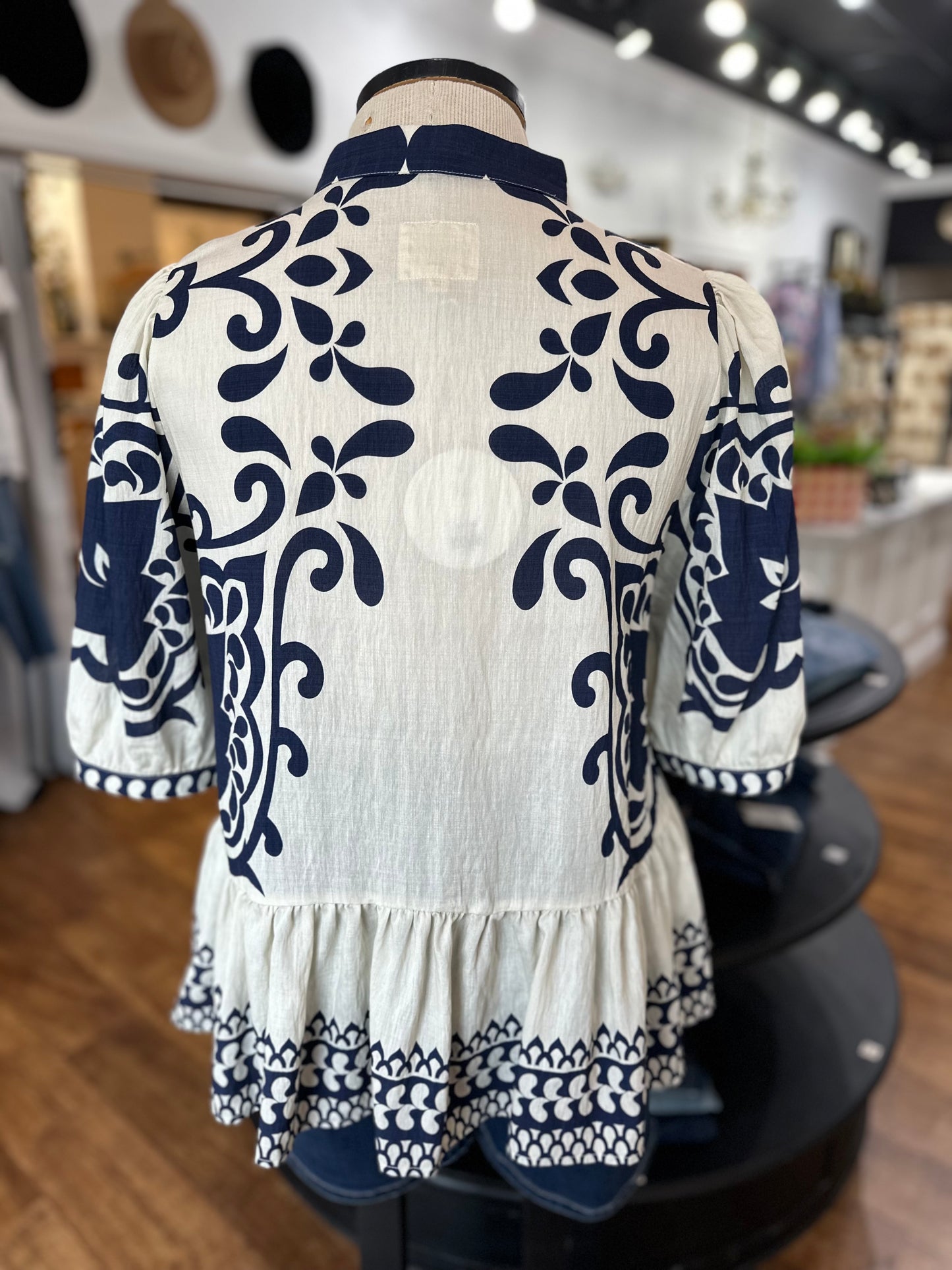 Inspiring Sights Tassel Tie Top