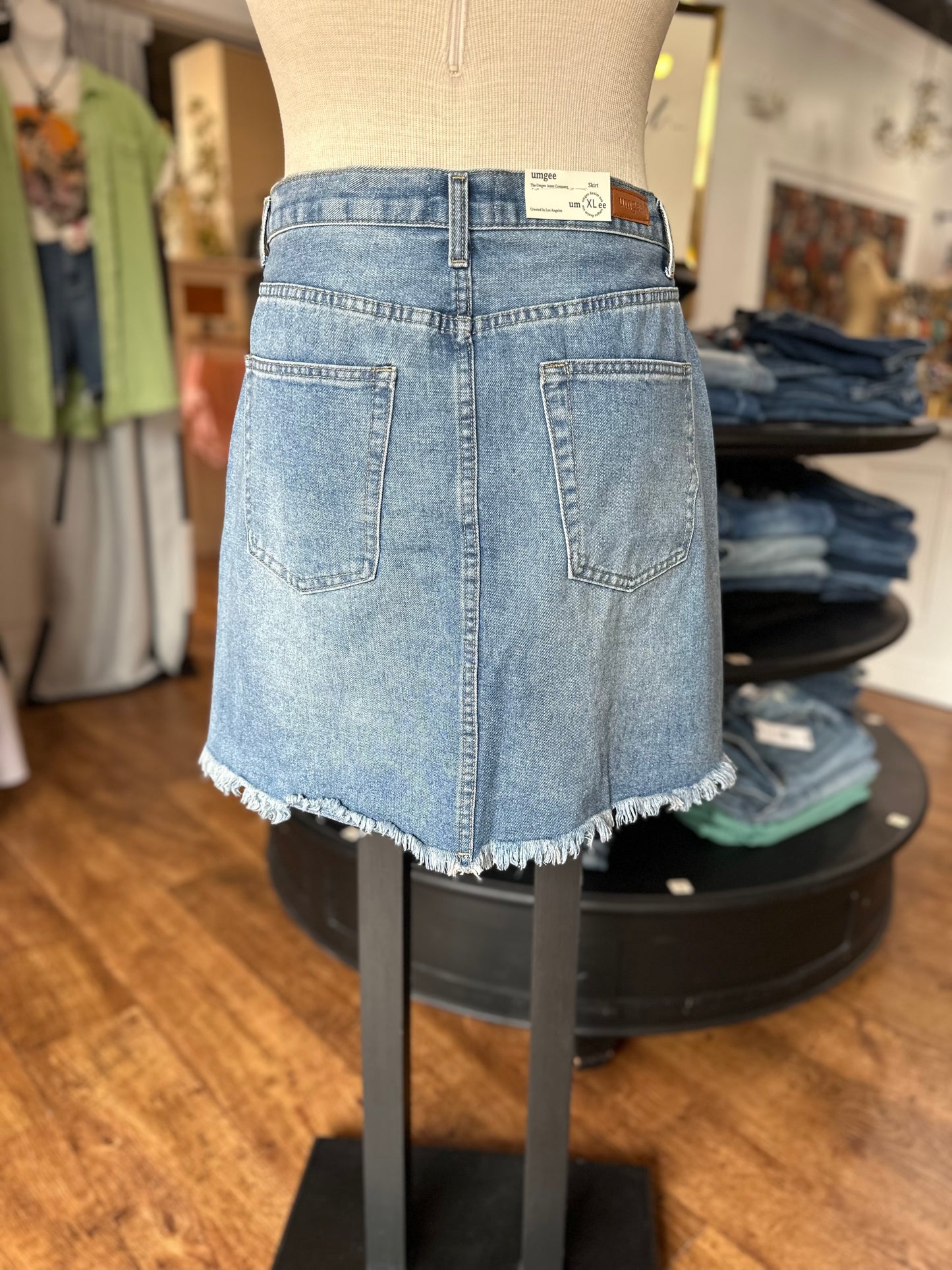 Keep It Moving Denim Skirt