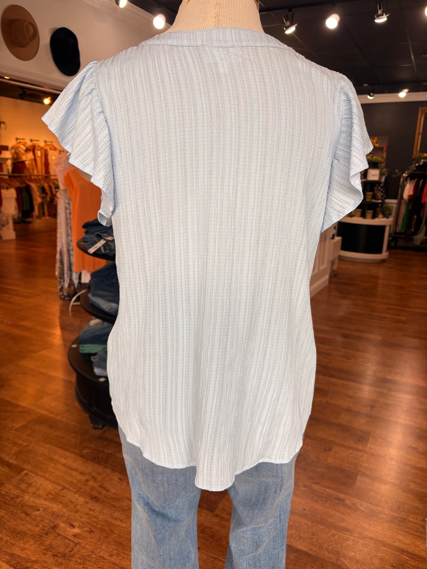 Dream Out Loud Flutter Sleeve Top